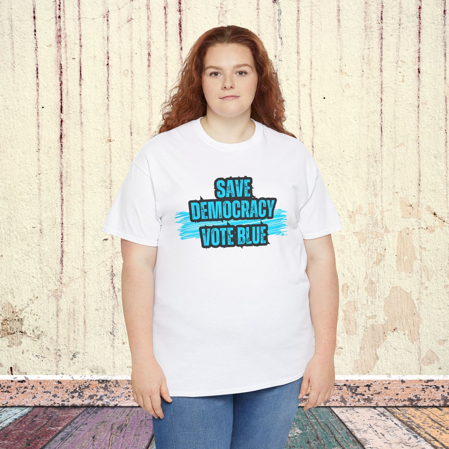 Save Democracy Vote Blue Shirt- Save Democracy Tee- Democrat Presidential Election T-Shirt