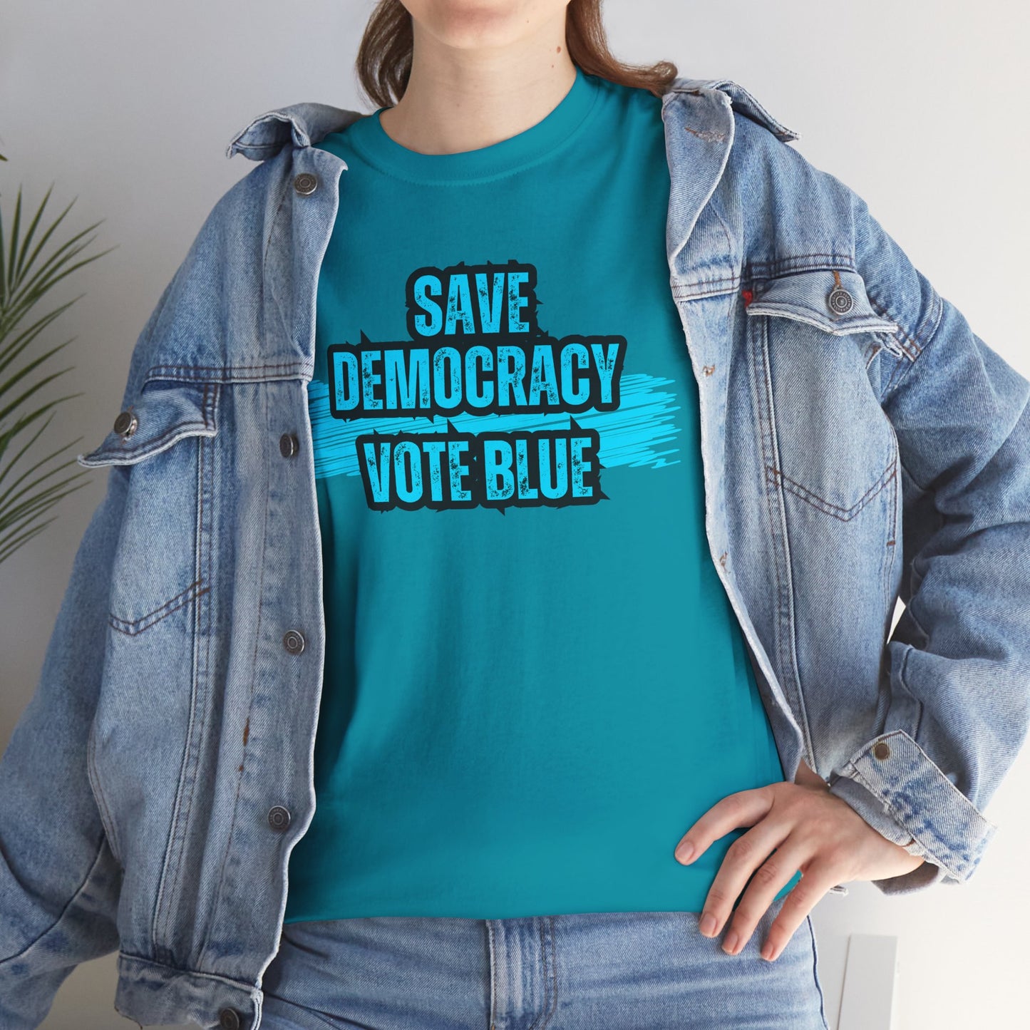 Save Democracy Vote Blue Shirt- Save Democracy Tee- Democrat Presidential Election T-Shirt