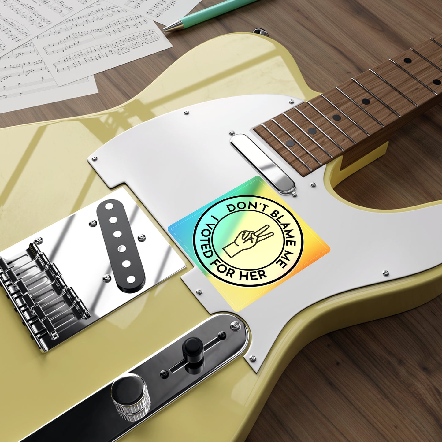 Sticker Set: Holographic 'Don't Blame Me, I voted for her' Statement
