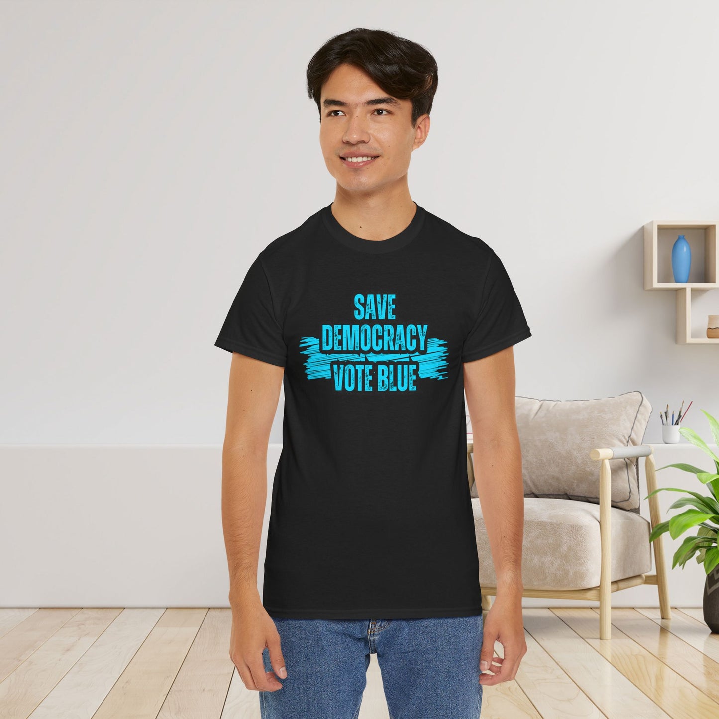 Save Democracy Vote Blue Shirt- Save Democracy Tee- Democrat Presidential Election T-Shirt