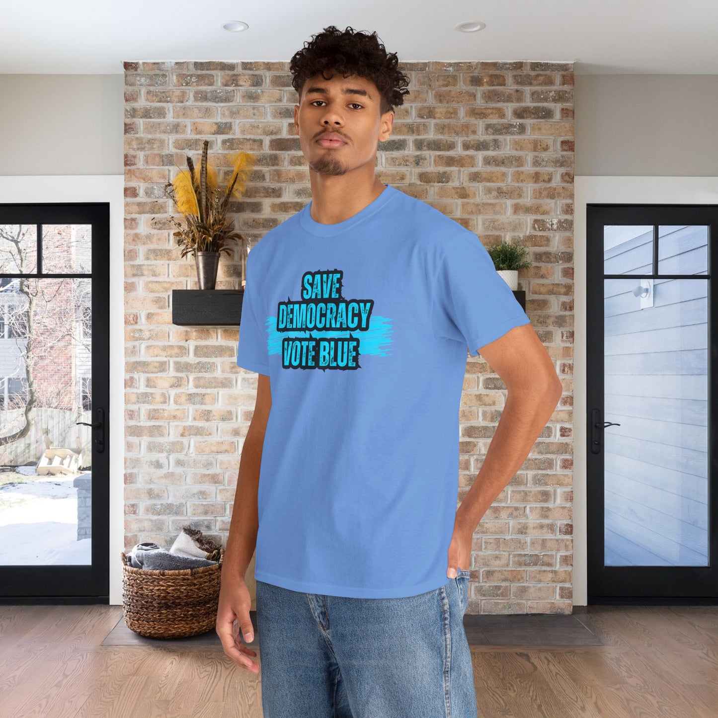 Save Democracy Vote Blue Shirt- Save Democracy Tee- Democrat Presidential Election T-Shirt