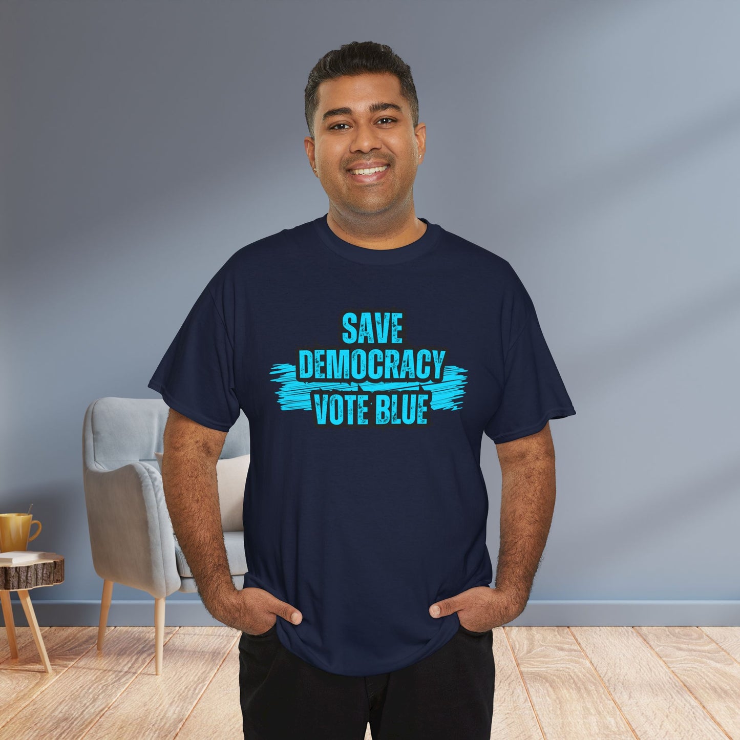 Save Democracy Vote Blue Shirt- Save Democracy Tee- Democrat Presidential Election T-Shirt