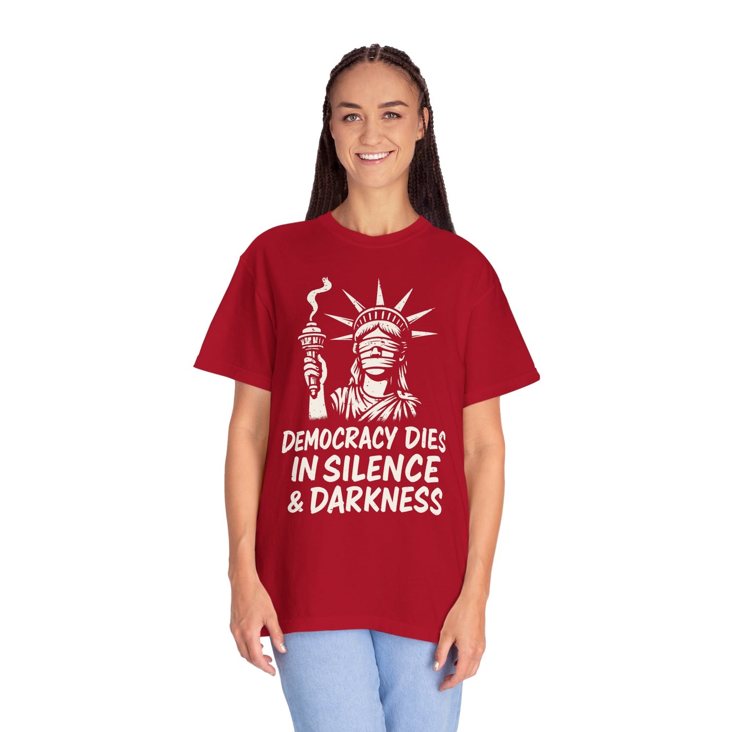 Protest Shirt Extinguished Liberty Tee Social Justice T-Shirt Anti-Trump Merch Comfort Colors Anti-Fascism Resistance Gear Protest Apparel