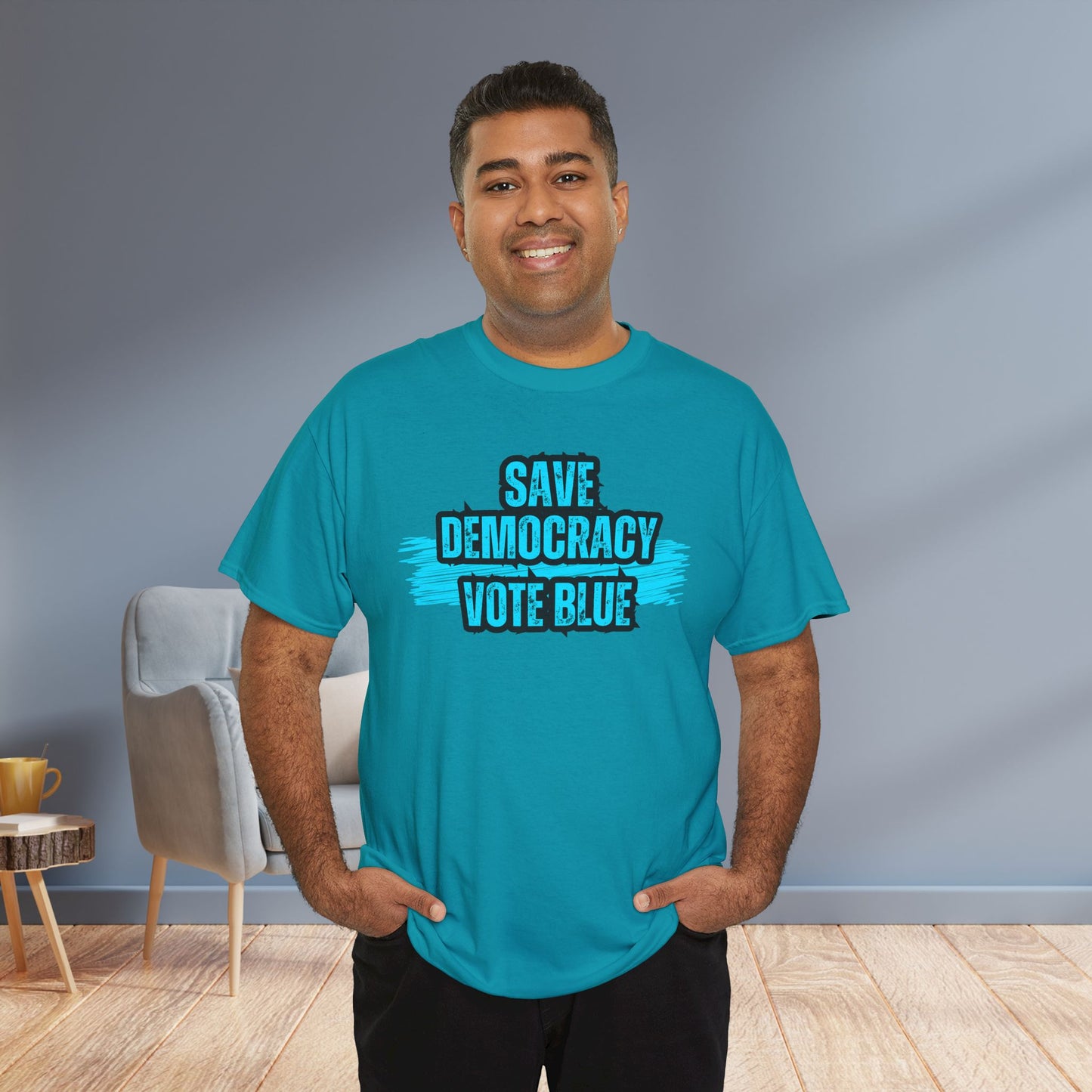 Save Democracy Vote Blue Shirt- Save Democracy Tee- Democrat Presidential Election T-Shirt