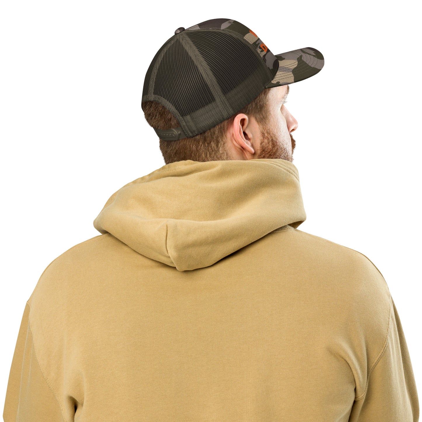 Mind Your Damn Business Camouflage Trucker Hat- Vote Blue Save Democracy Hat- Democrat Presidential Election Cap