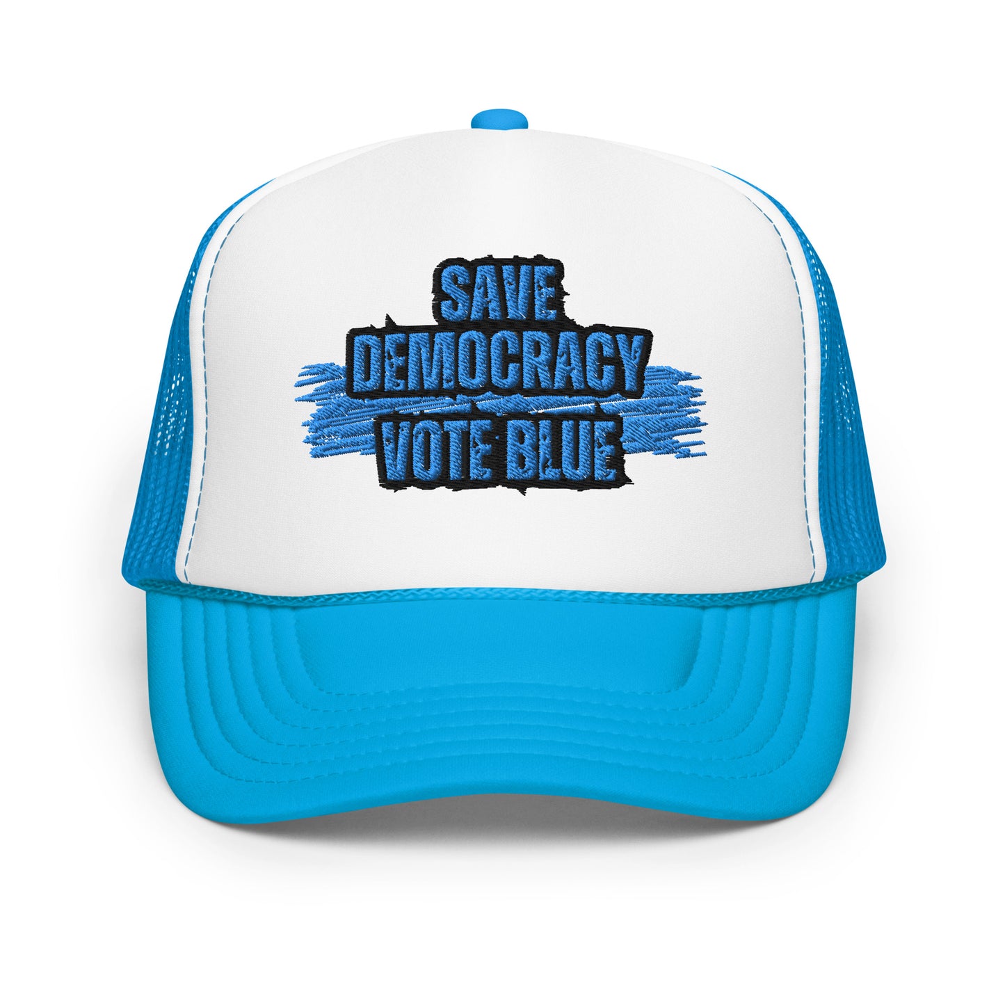 Save Democracy Vote Blue Trucker Hat