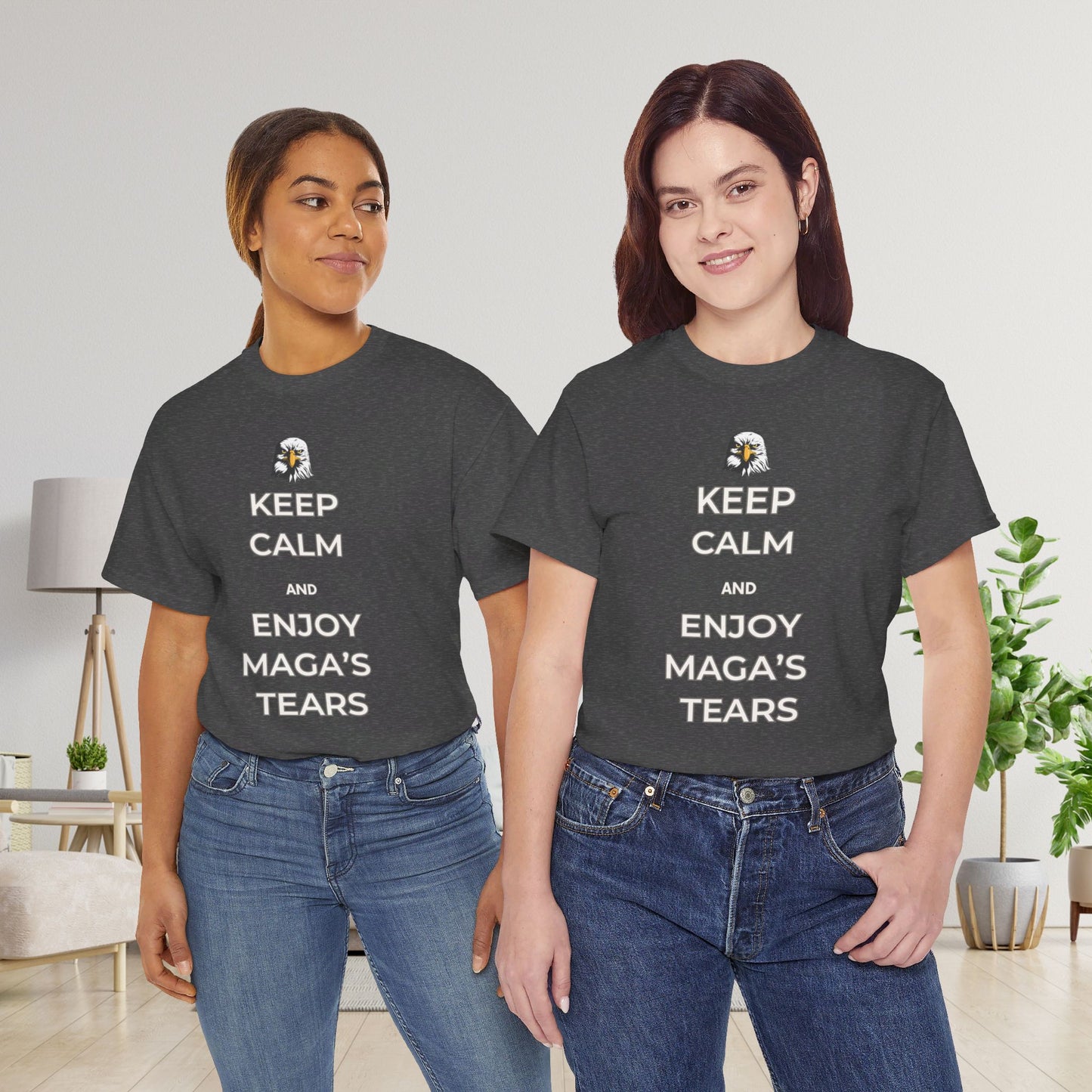 Keep Calm and Enjoy MAGA's Tears Shirt- Harris Walz Tee-  Democrat Presidential Election T-Shirt