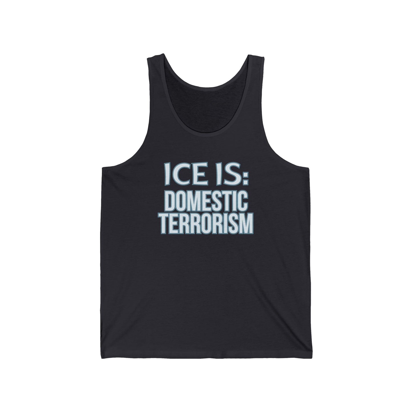Abolish Ice-Is Shirt Protest Tank Top Foxtrot Delta Tango F*ck Donald Trump Social Justice Anti-Fascism Abolish Icestapo Sleeveless Cotton