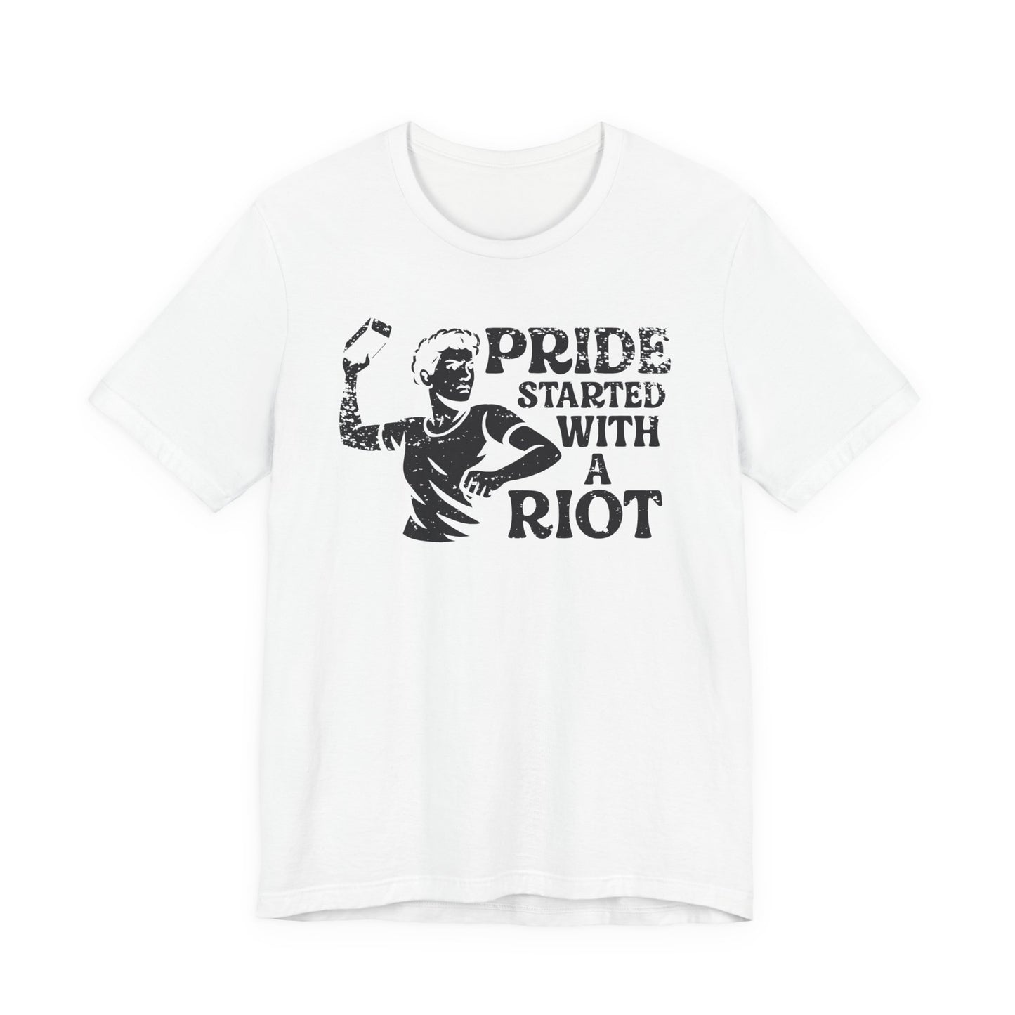 LGBTQIA Tee Stonewall Protest Shirt Social Justice LGBTQ Queer Lesbian Bisexual Trans Gay Pride Ring-Spun Cotton TShirt Express Shipping