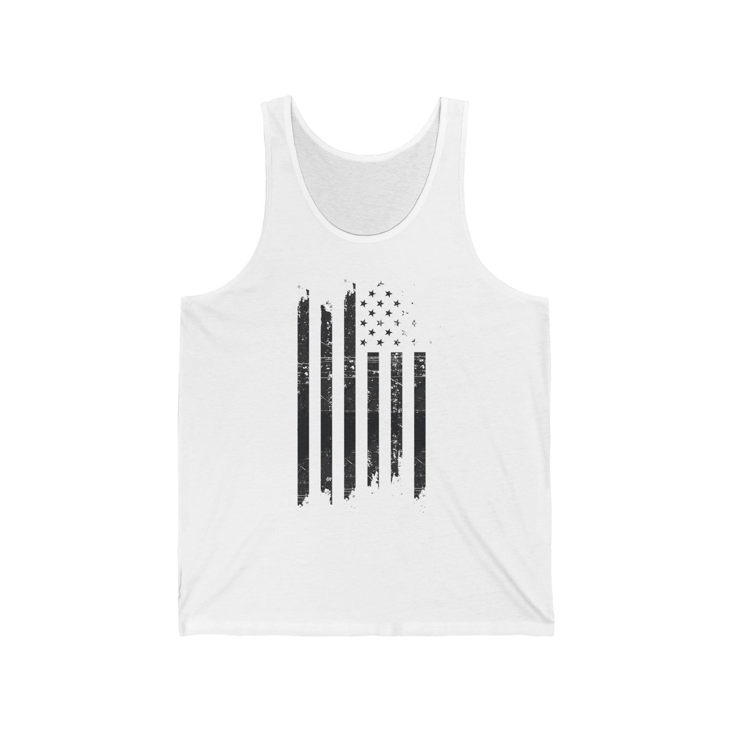 Distressed US Flag Mourning Protest Tank Top Social Justice Shirt Anti-Trump Merch Anti-Fascism Resist Activist Tank Top Democrat Apparel