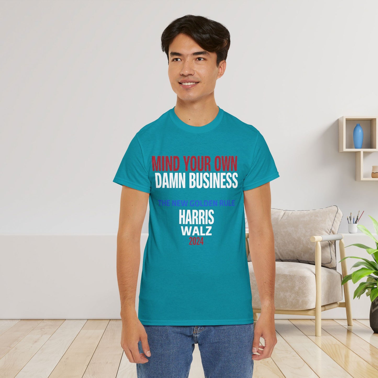 Mind Your Own Damn Business Shirt- Harris Walsh Tee-  Democrat Presidential Election T-Shirt