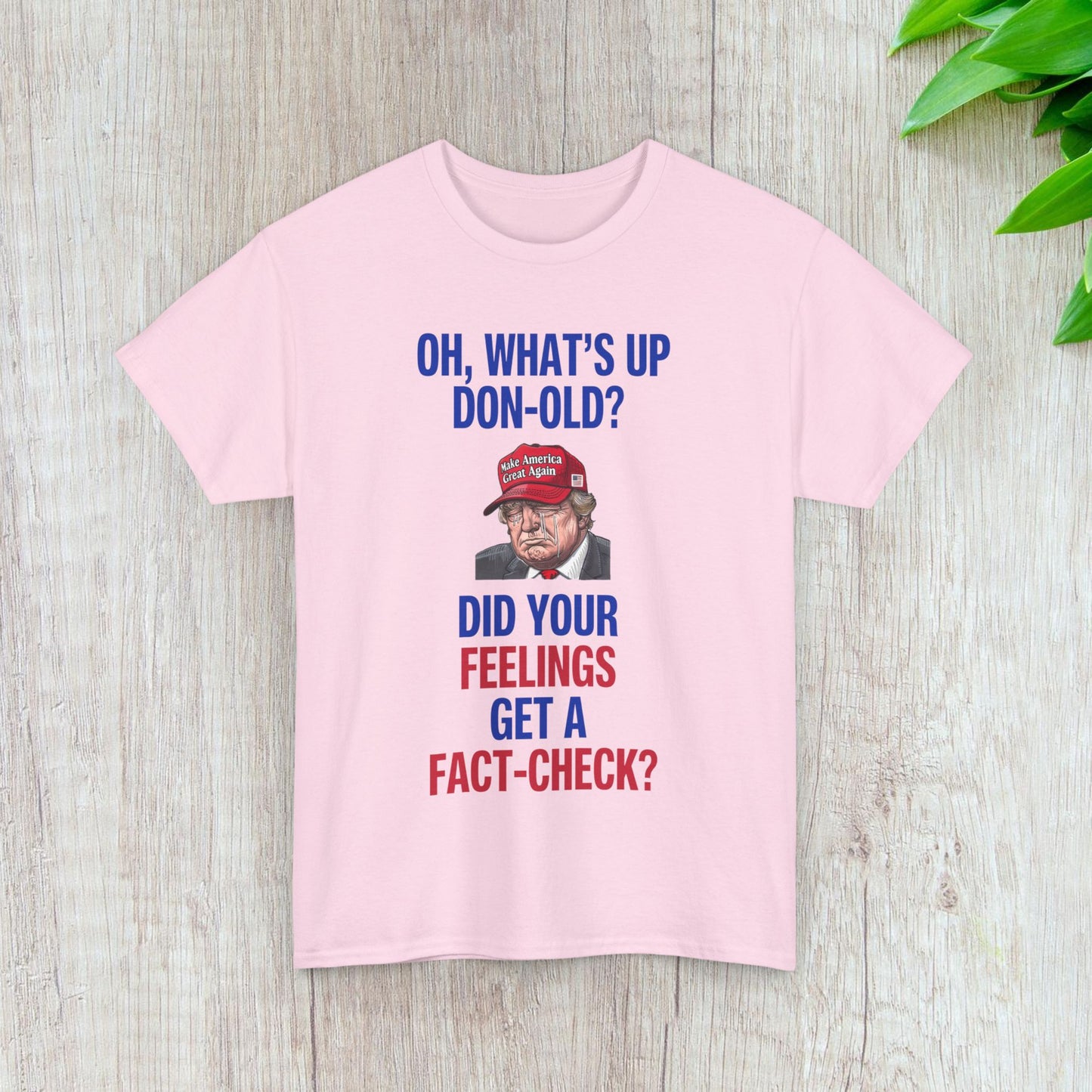 Did Your Feelings Get a Fact-Check? Shirt- Humorous Anti-Fascism Tee-  Democrat Presidential Election T-Shirt