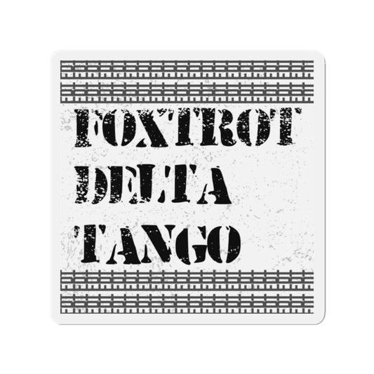 Political Magnet Anti-Trump Merch Foxtrot Delta Tango Car Magnet Political Decal FDT Resist Protest Activism Gear Anti-Fascism Resistance