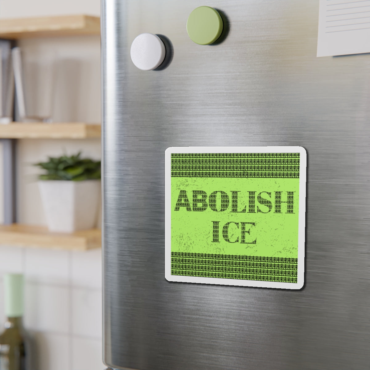 Political Magnet Anti-Trump Merch Abolish ICE Fuck Donald Trump Car Magnet Political FDT Resist Protest Gear Anti-Fascism Democratic Sign
