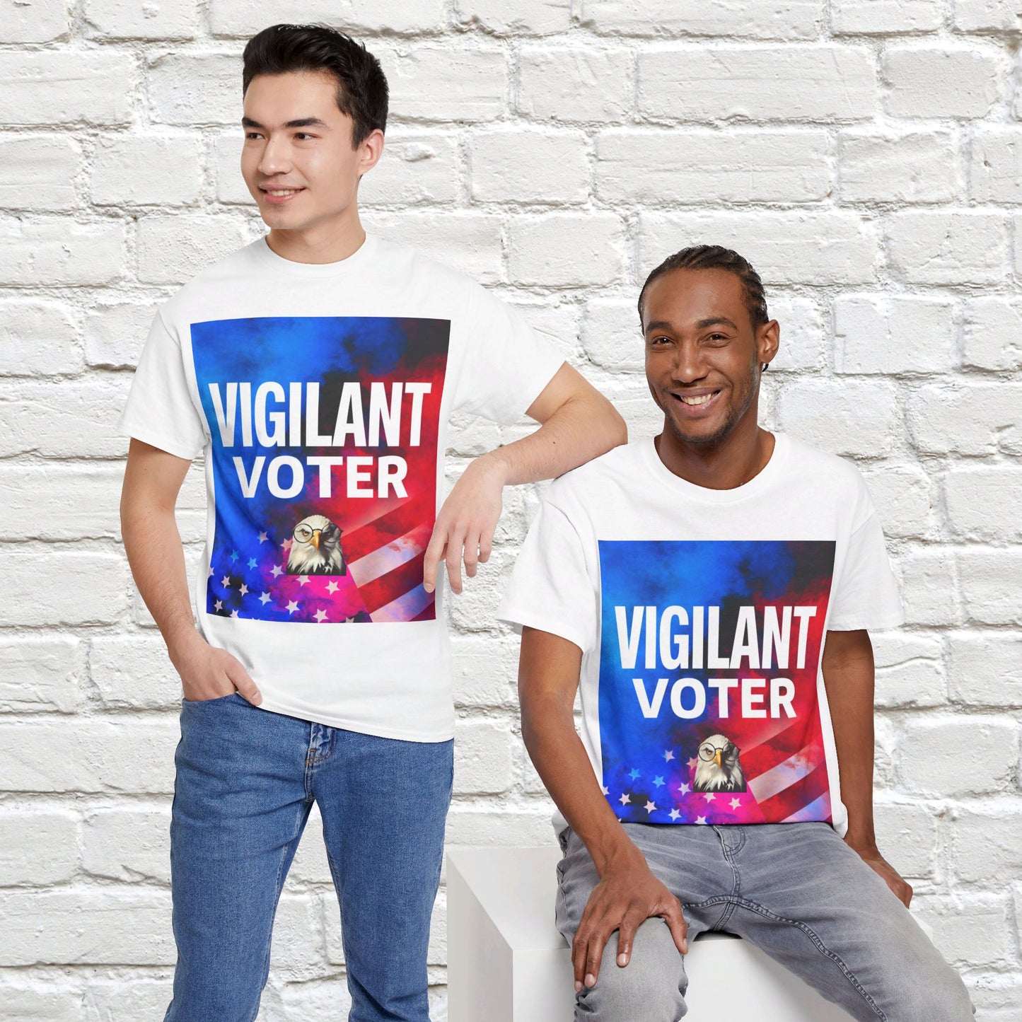 Vigilant Voter Shirt- Vote Blue Save Democracy Tee- Democrat Presidential Election T-Shirt