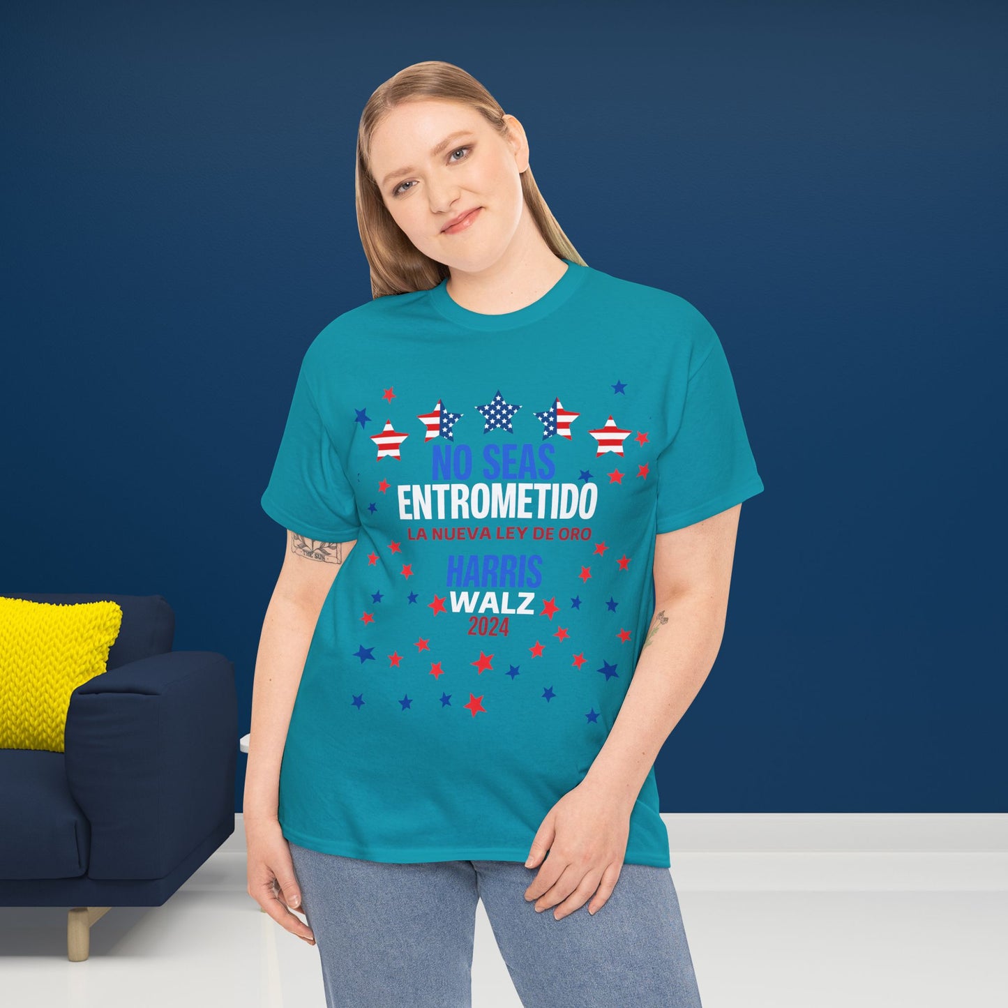 No Seas Entrometido Shirt- Harris/Walz 2024 T-Shirt in Spanish-  Democrat Presidential Election Tee