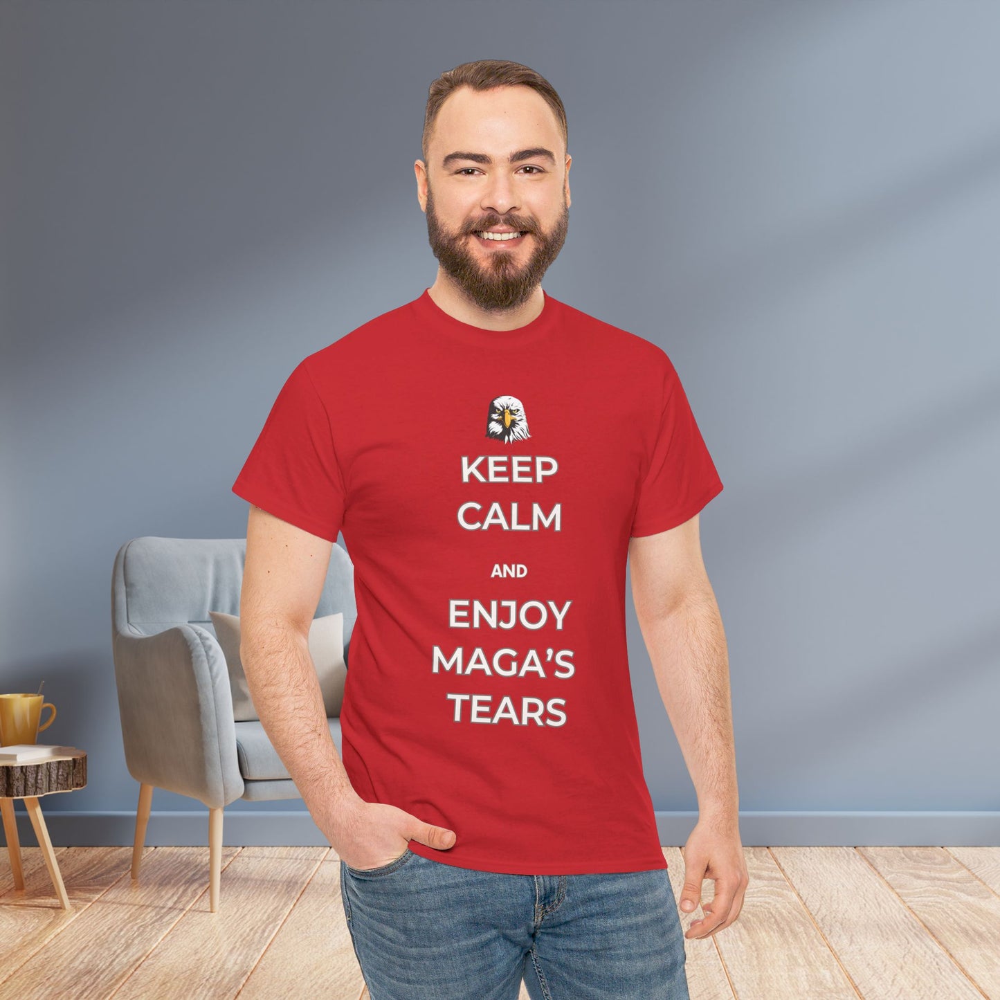 Keep Calm and Enjoy MAGA's Tears Shirt- Harris Walz Tee-  Democrat Presidential Election T-Shirt