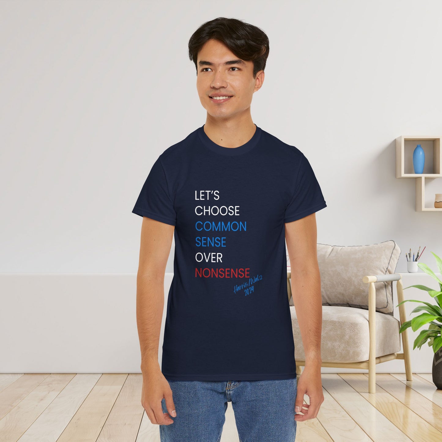 I Choose Common Sense Over Nonsense Shirt - We're Not Going Back Tee -  Democrat Presidential Election T-Shirt