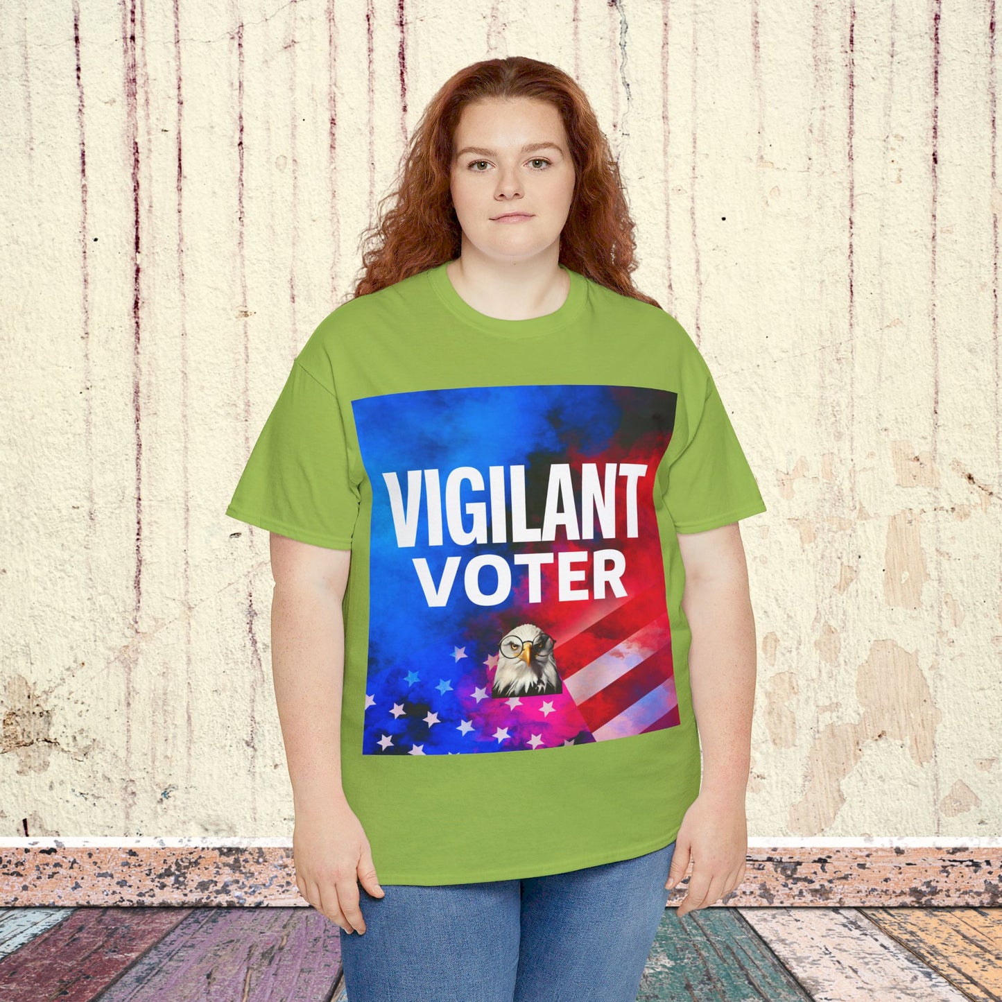 Vigilant Voter Shirt- Vote Blue Save Democracy Tee- Democrat Presidential Election T-Shirt