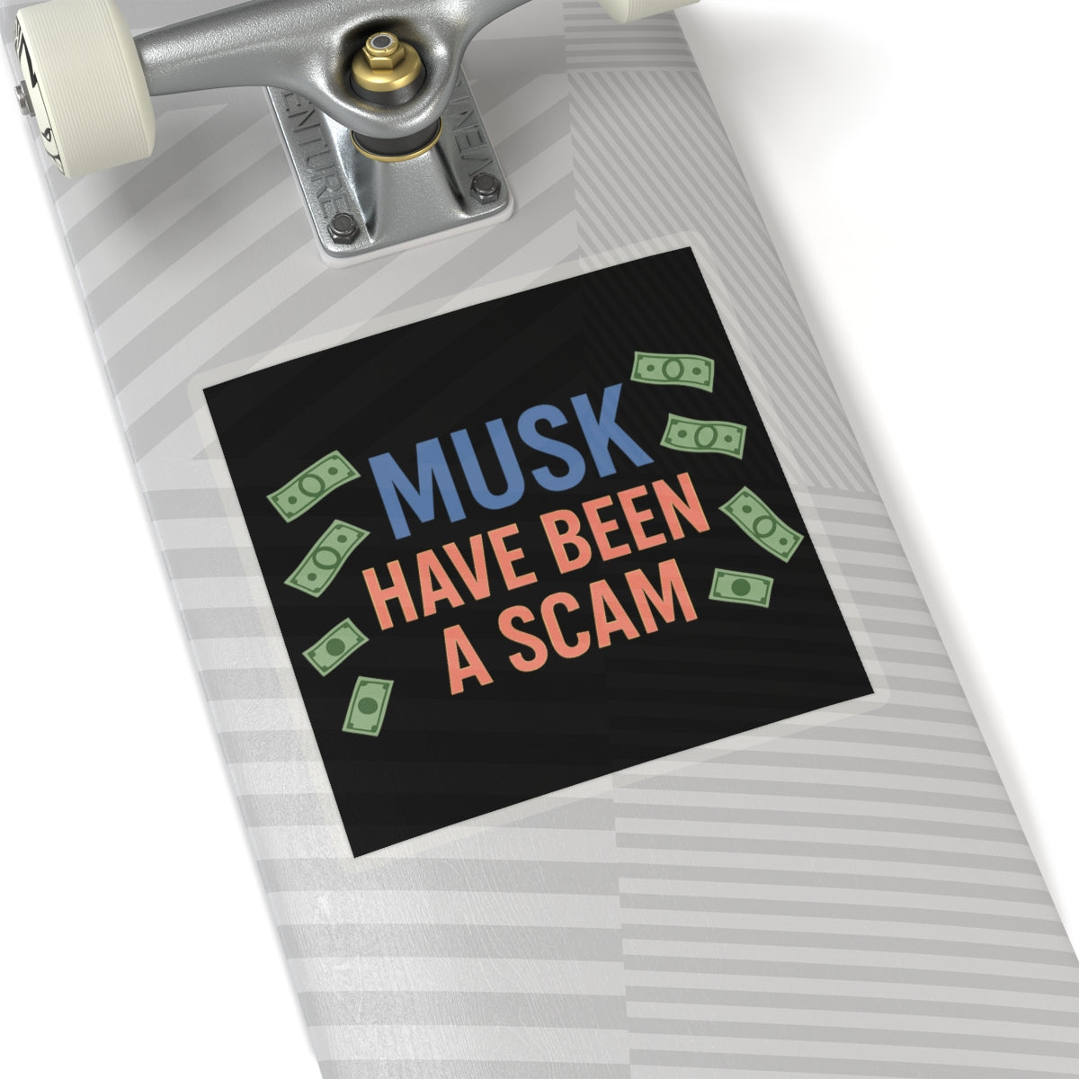 Resist Sticker Elon Musk Have Been A Scam Anti-Trump Merch Political Decal FDT Protest Sticker Activist Anti-Fascism Resistance Decal