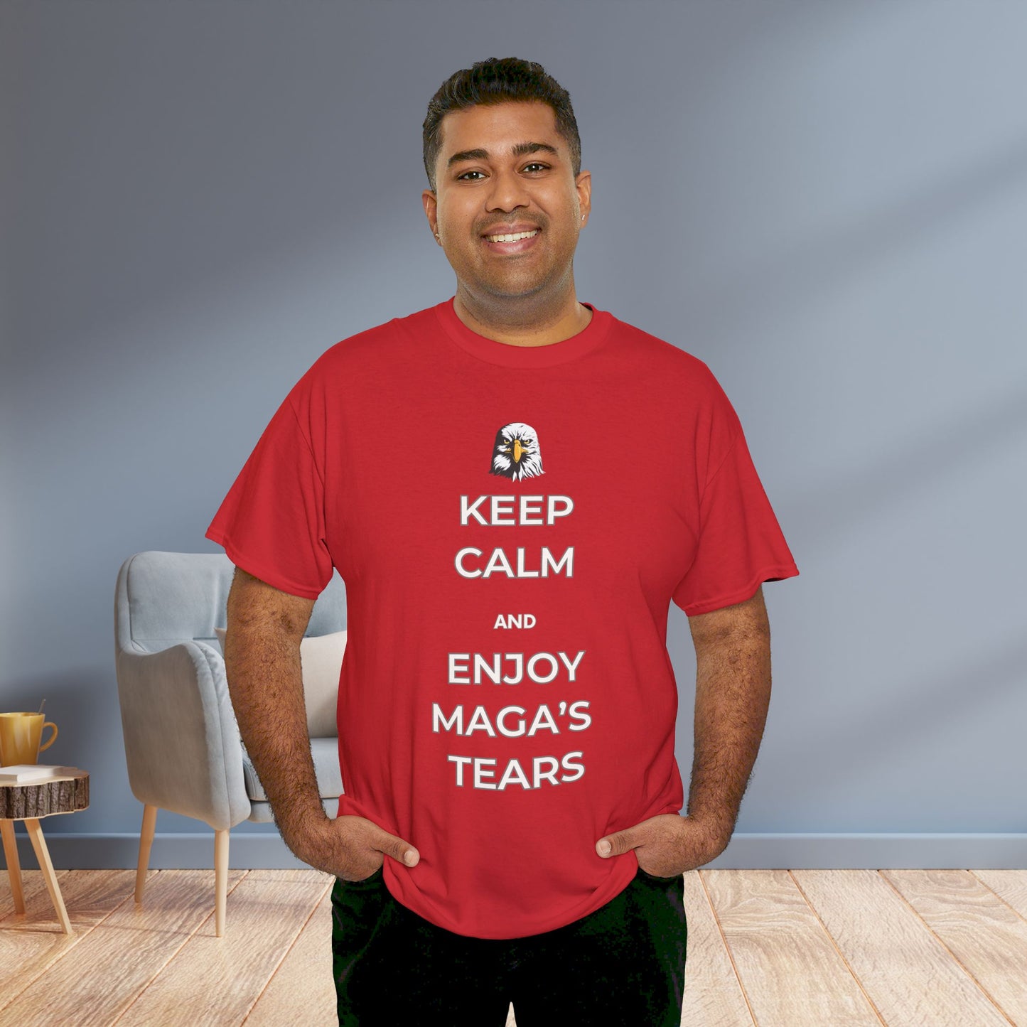 Keep Calm and Enjoy MAGA's Tears Shirt- Harris Walz Tee-  Democrat Presidential Election T-Shirt