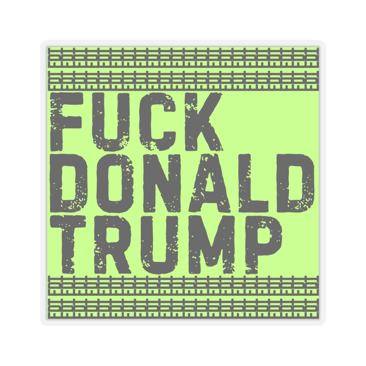 Resist Sticker Anti-Trump Merch FDT Fuck Donald Trump Foxtrot Delta Tango Political Decal Protest Sticker Activist Anti-Fascism Resist Decal