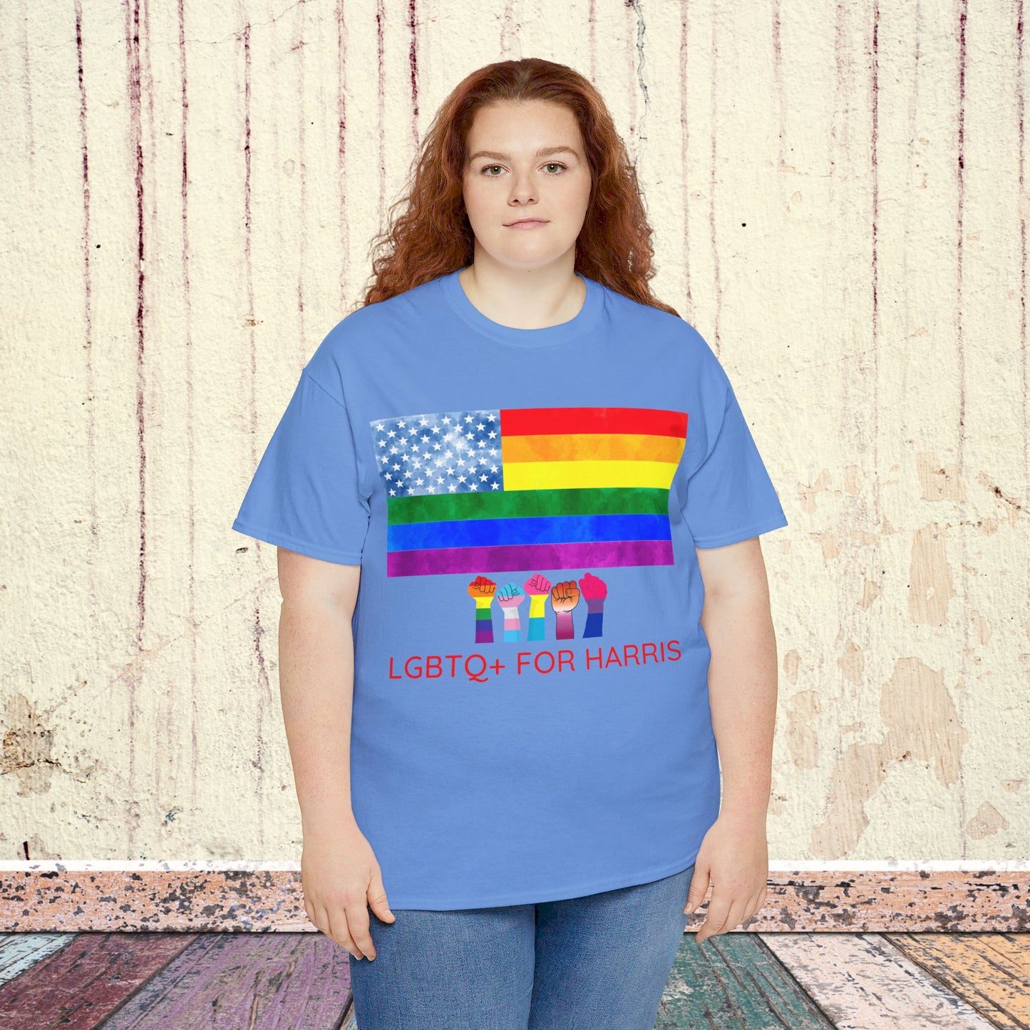 LGBTQ+ for Harris Shirt- Queer for Harris Tee-  Democrat Presidential Election T-Shirt