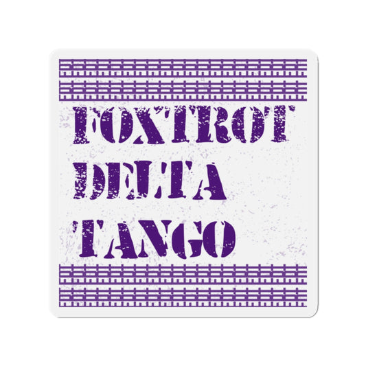Political Magnet Anti-Trump Merch Foxtrot Delta Tango Car Magnet Political Decal FDT Resist Protest Activism Gear Anti-Fascism Resistance