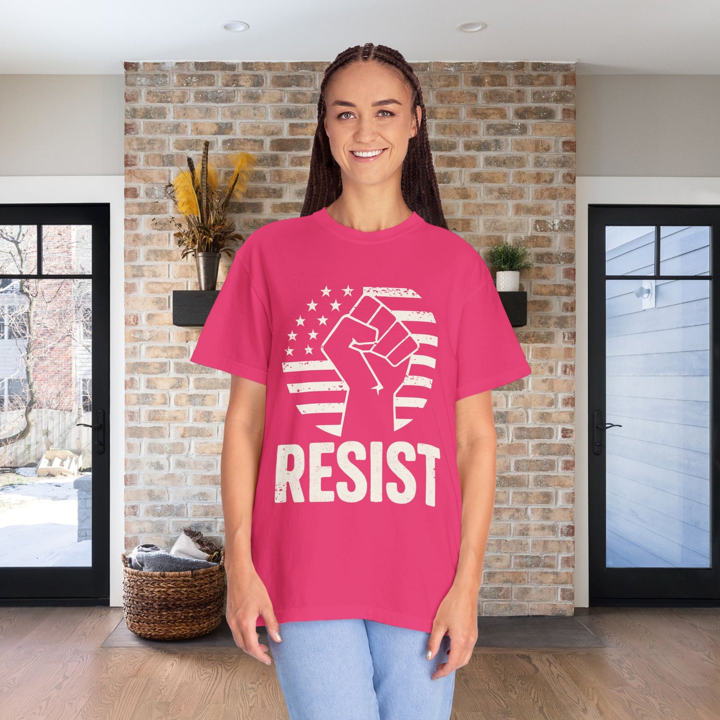 Resist Social Justice Shirt Anti Trump Resistance Tee Anti-Fascism Protest TShirt Comfort Colors Activist T-Shirt Gift for Democrat Apparel