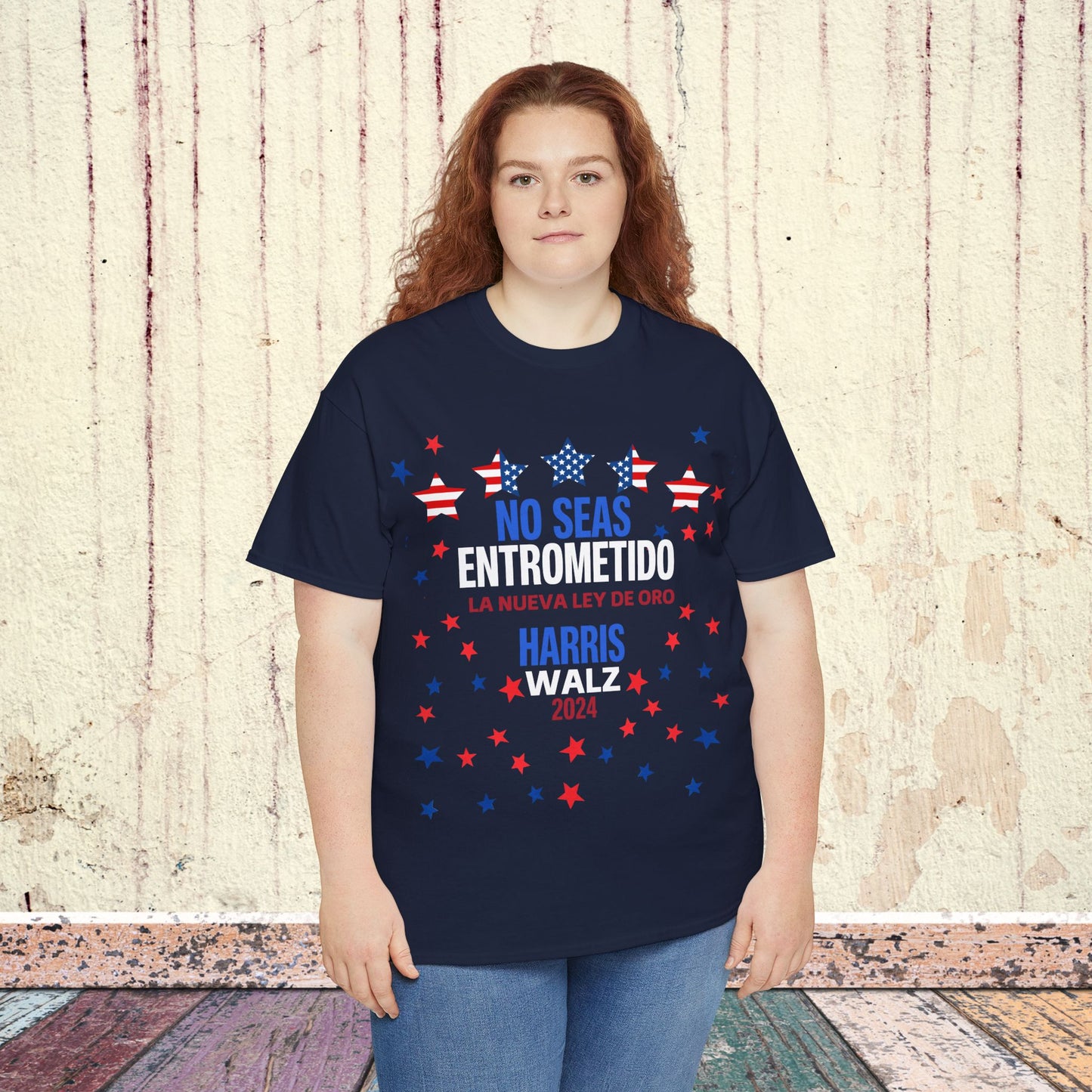 No Seas Entrometido Shirt- Harris/Walz 2024 T-Shirt in Spanish-  Democrat Presidential Election Tee