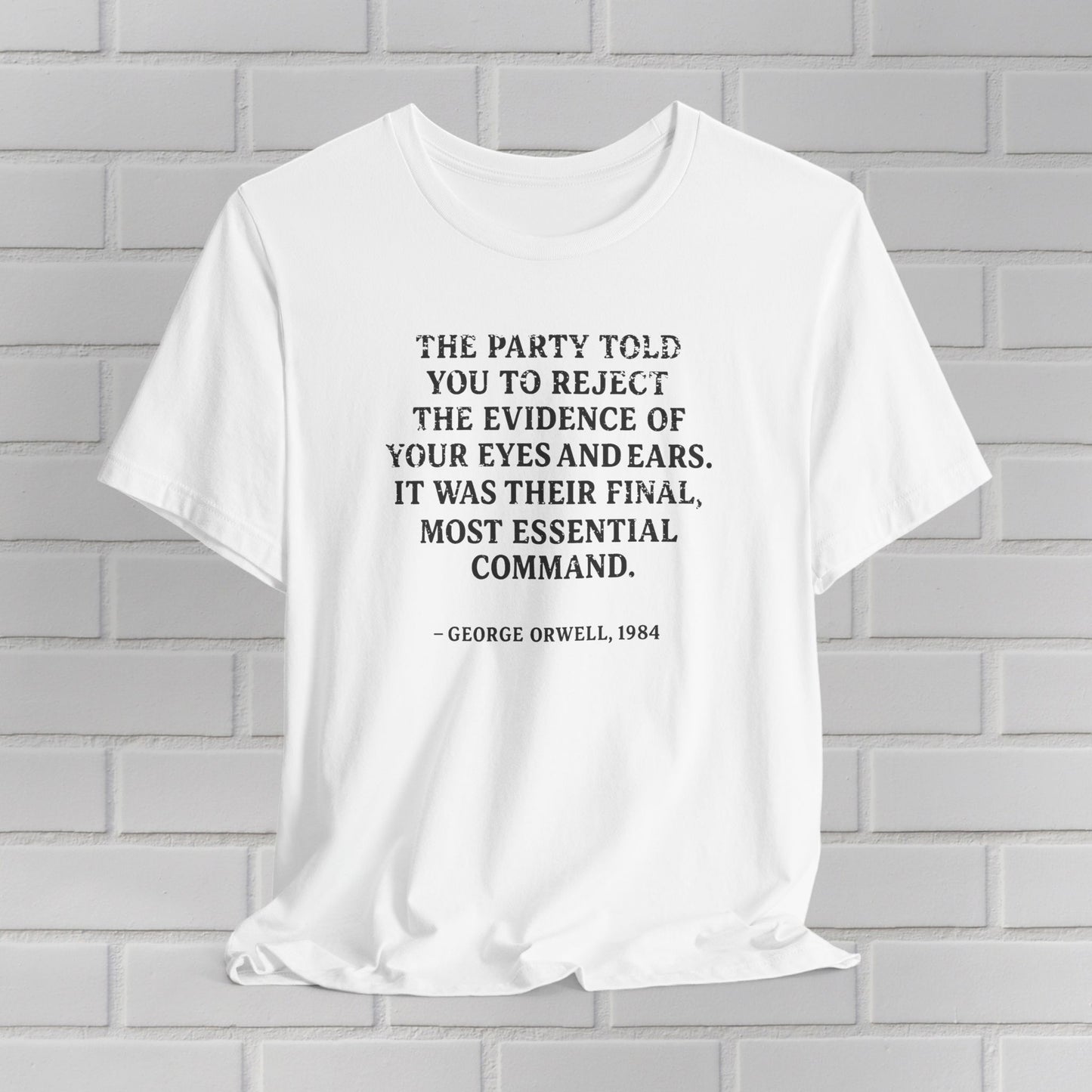 George Orwell 1984 Protest Shirt Social Justice Anti-Trump Resistance Tee Anti-Fascism Ring-Spun Cotton Activist TShirt Express Shipping