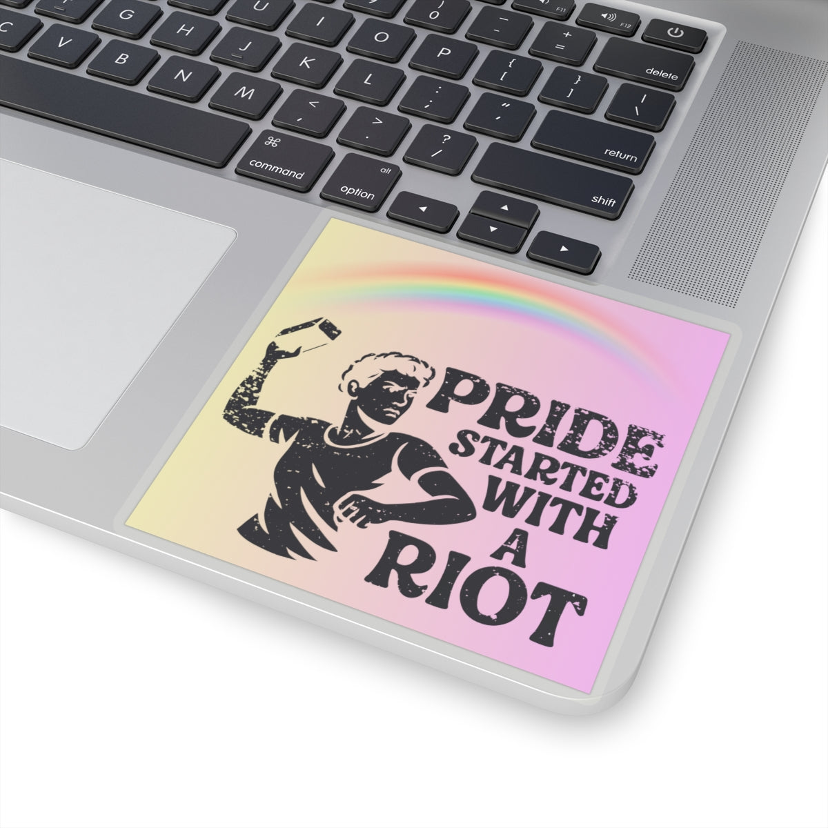 Stonewall Protest LGBT Water Bottle Sticker Laptop LGBTQ Decal Queer Lesbian Bisexual Transgender Gay Pride Merch LGBTQIA Political Adhesive