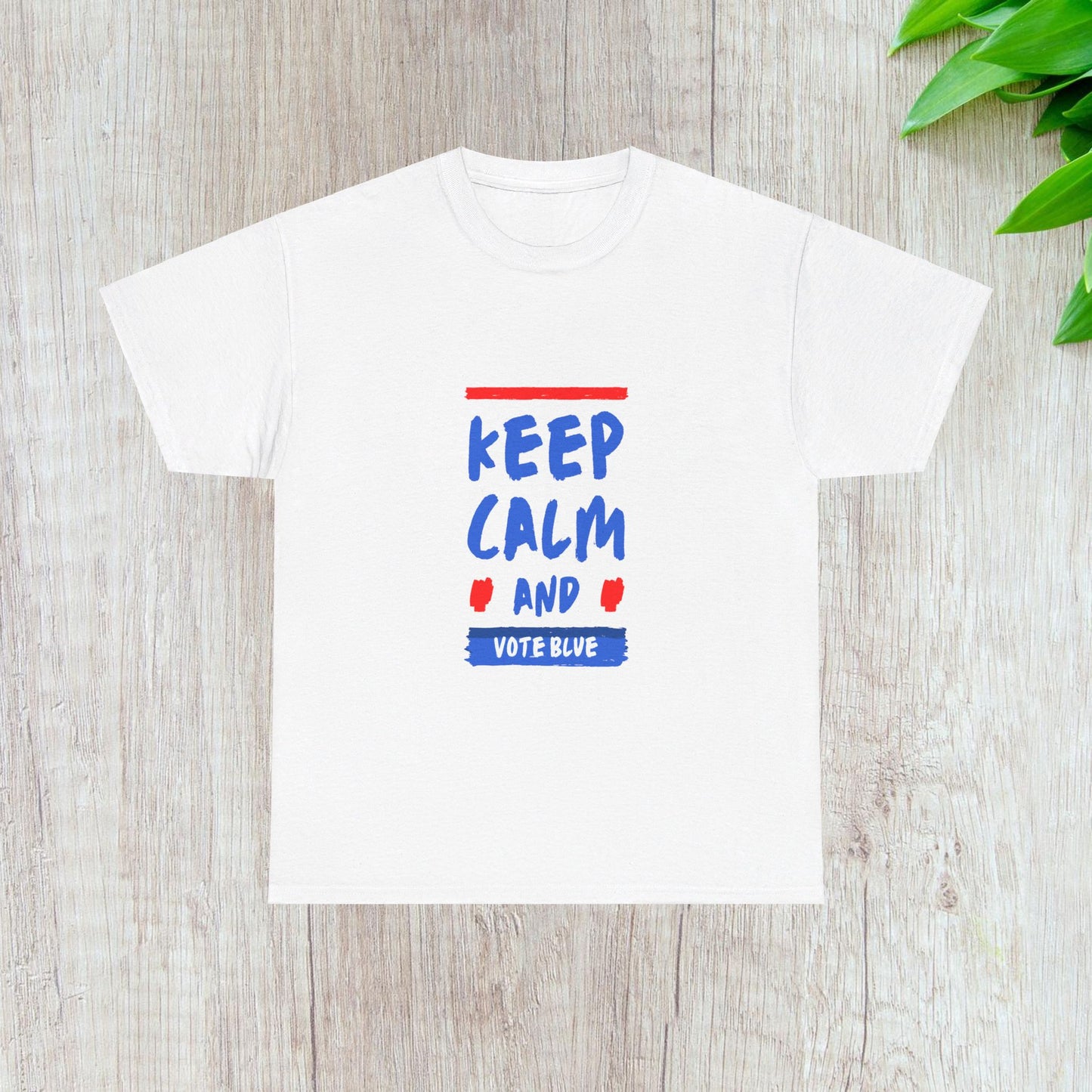 Keep Calm and Vote Blue Shirt- Save Democracy Tee- Democrat Presidential Election T-Shirt