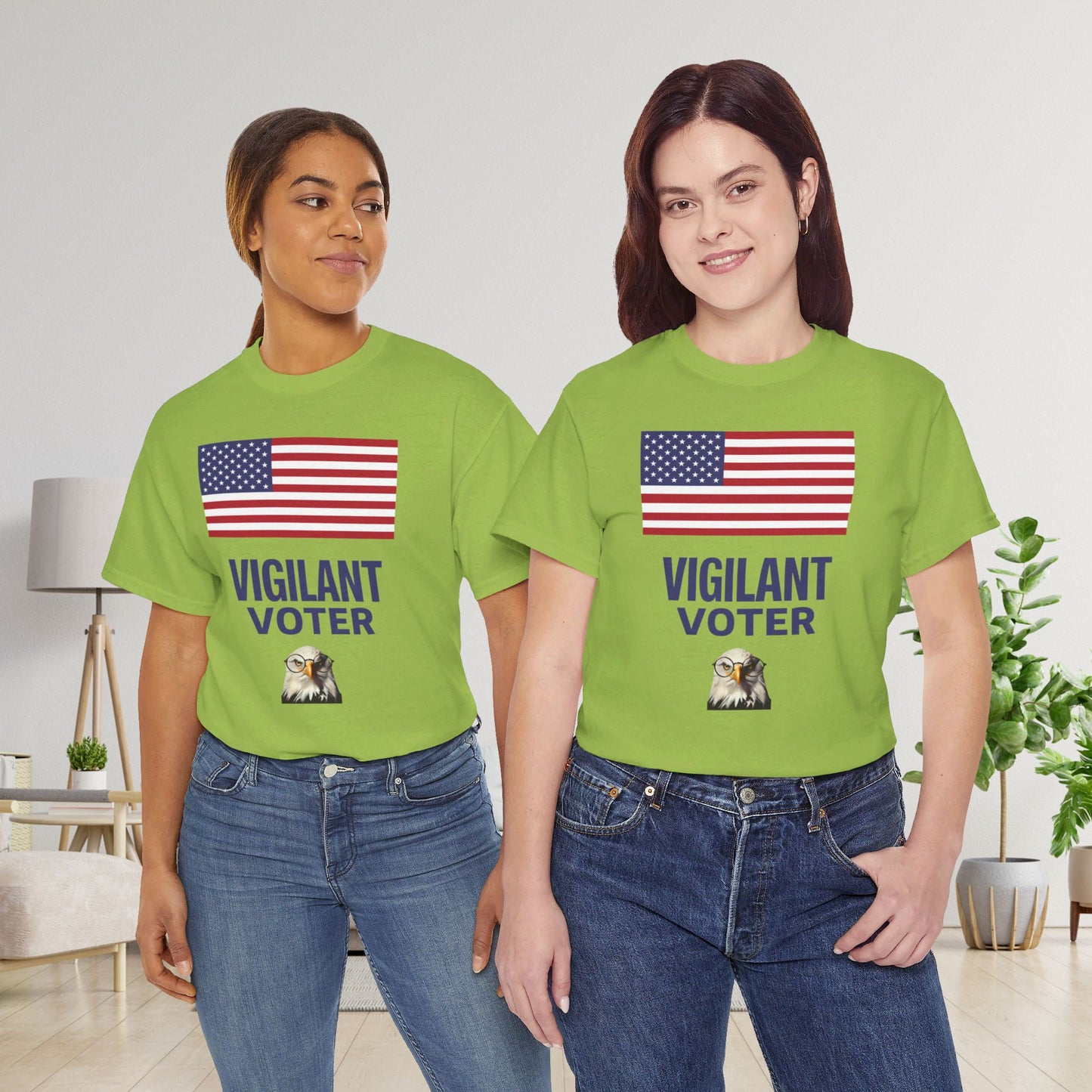 Vigilant Voter Shirt- Vote Blue Save Democracy Tee- Democrat Presidential Election T-Shirt