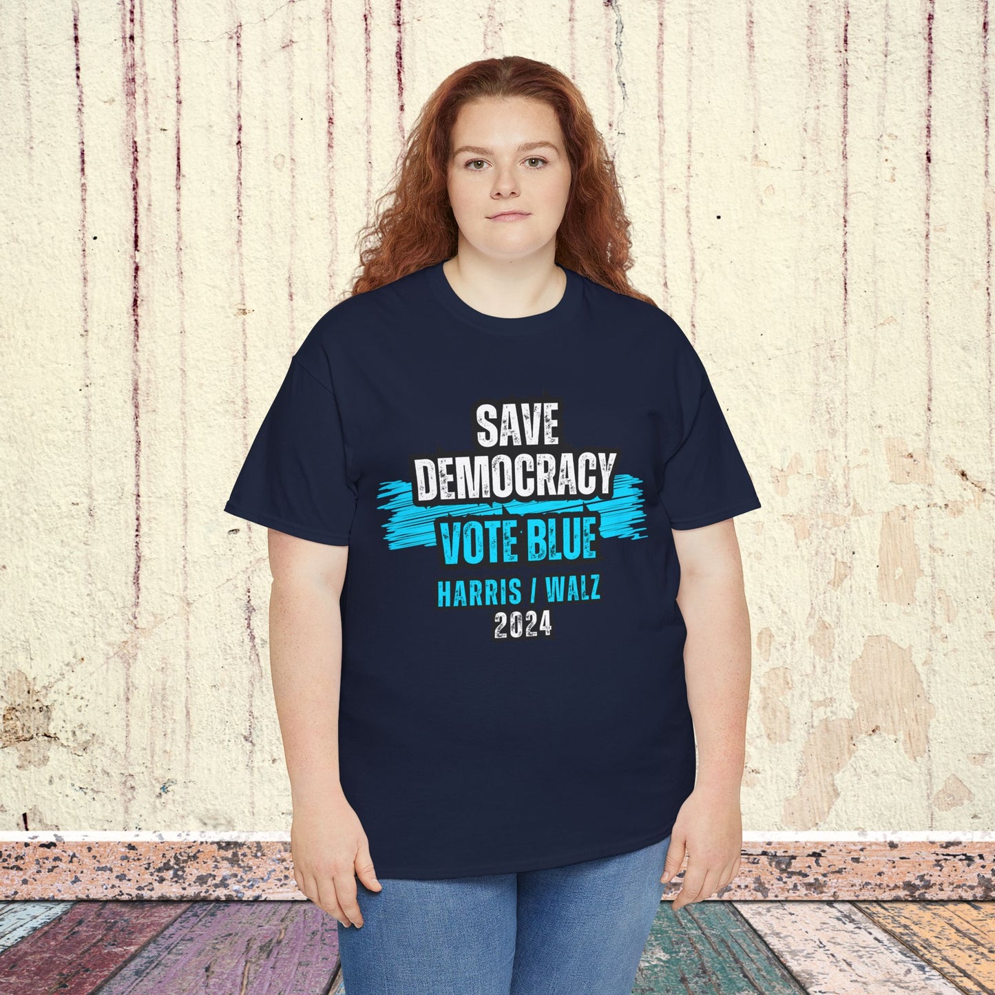 Save Democracy Vote Blue Shirt- Save Democracy Tee- Democrat Presidential Election T-Shirt