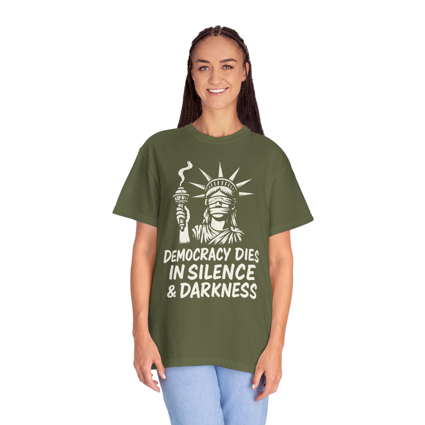 Protest Shirt Extinguished Liberty Tee Social Justice T-Shirt Anti-Trump Merch Comfort Colors Anti-Fascism Resistance Gear Protest Apparel
