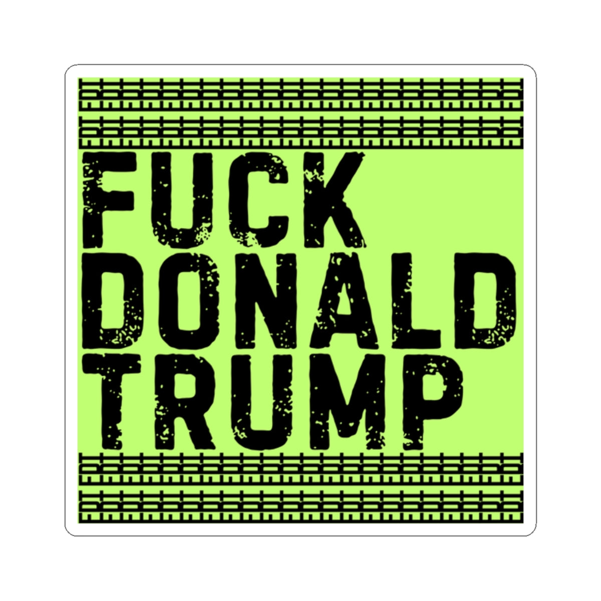 Resist Sticker Anti-Trump Merch FDT Fuck Donald Trump Foxtrot Delta Tango Political Decal Protest Sticker Activist Anti-Fascism Resist Decal
