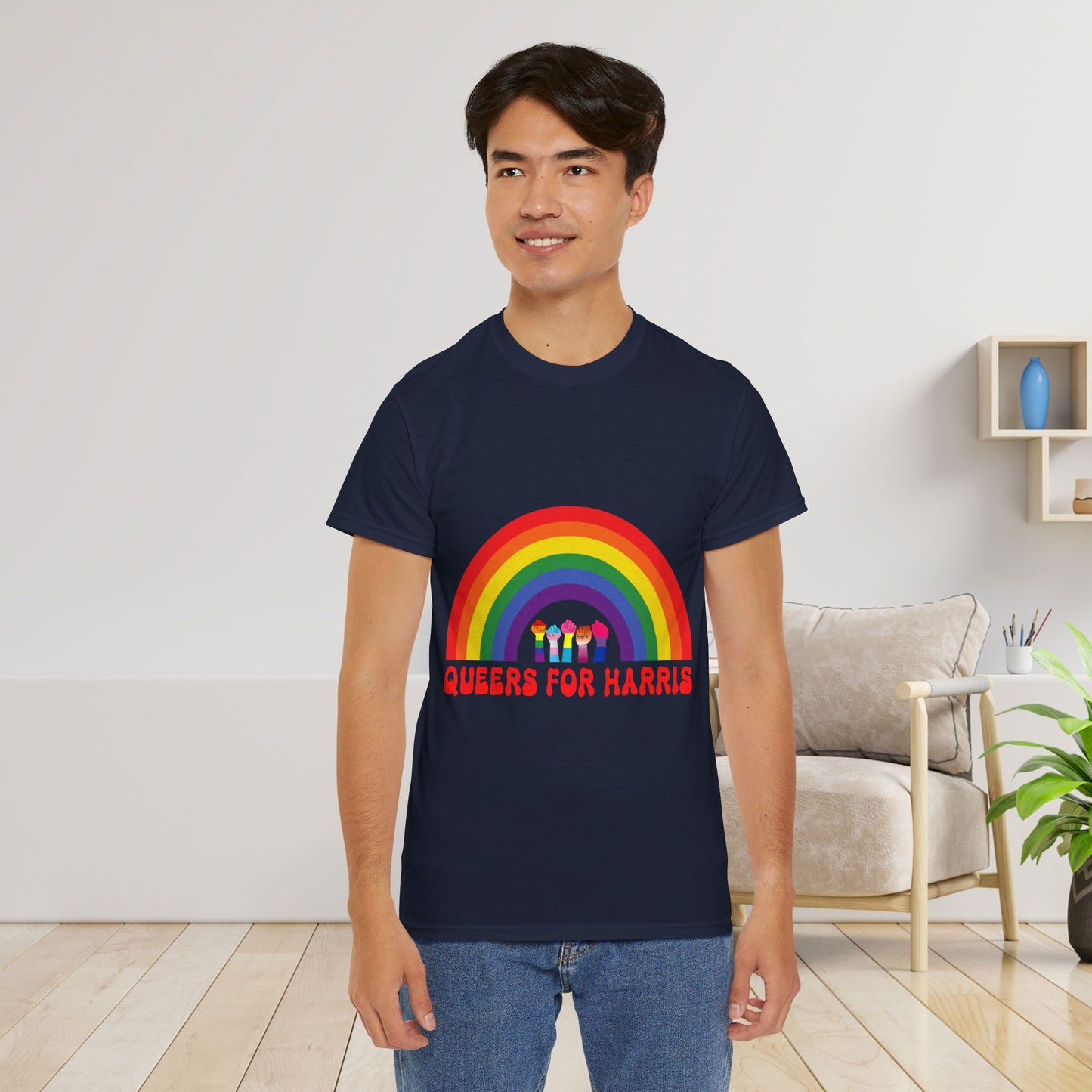 Queers For Harris Shirt- Support LGBTQ Tee-  Democrat Presidential Election T-Shirt