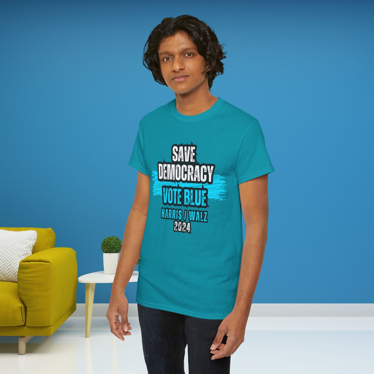 Save Democracy Vote Blue Shirt- Save Democracy Tee- Democrat Presidential Election T-Shirt