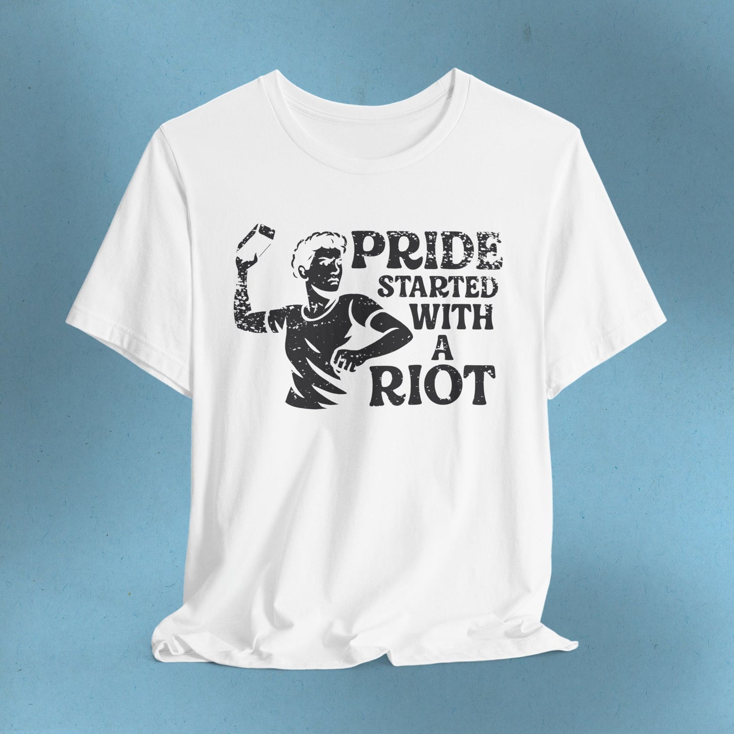 LGBTQIA Tee Stonewall Protest Shirt Social Justice LGBTQ Queer Lesbian Bisexual Trans Gay Pride Ring-Spun Cotton TShirt Express Shipping