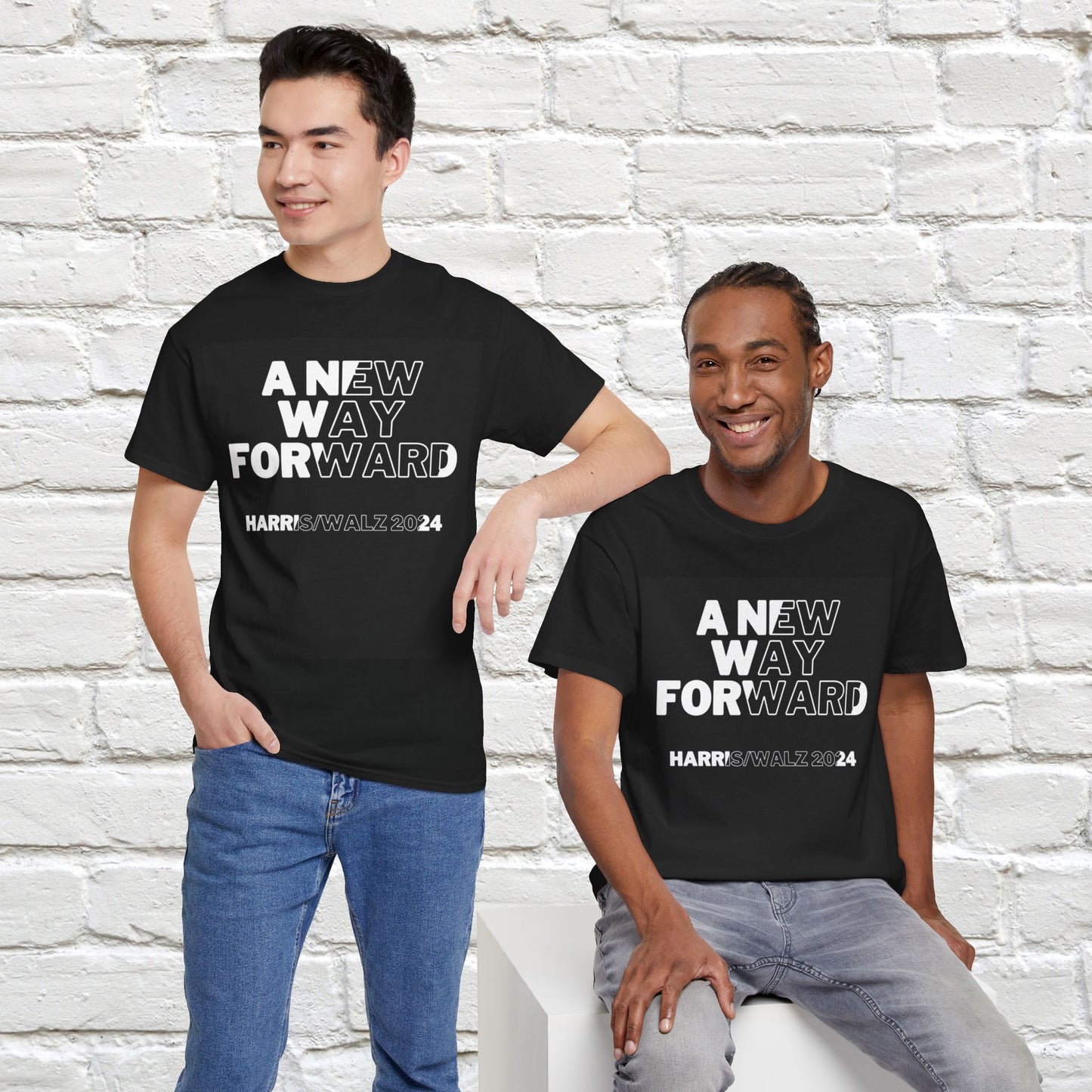 New Way Forward Shirt- We're Not Going Back Tee-  Democrat Presidential Election T-Shirt