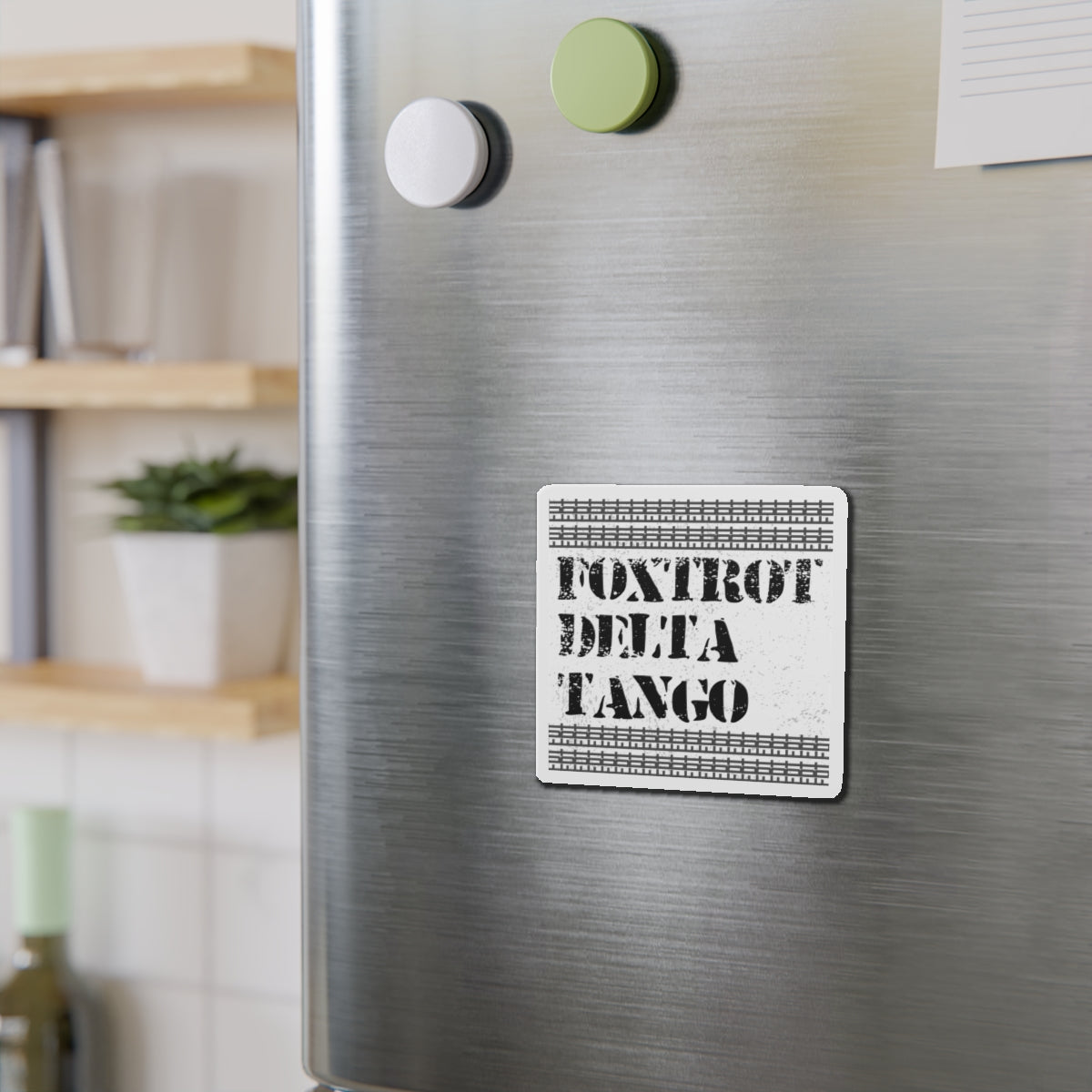 Political Magnet Anti-Trump Merch Foxtrot Delta Tango Car Magnet Political Decal FDT Resist Protest Activism Gear Anti-Fascism Resistance
