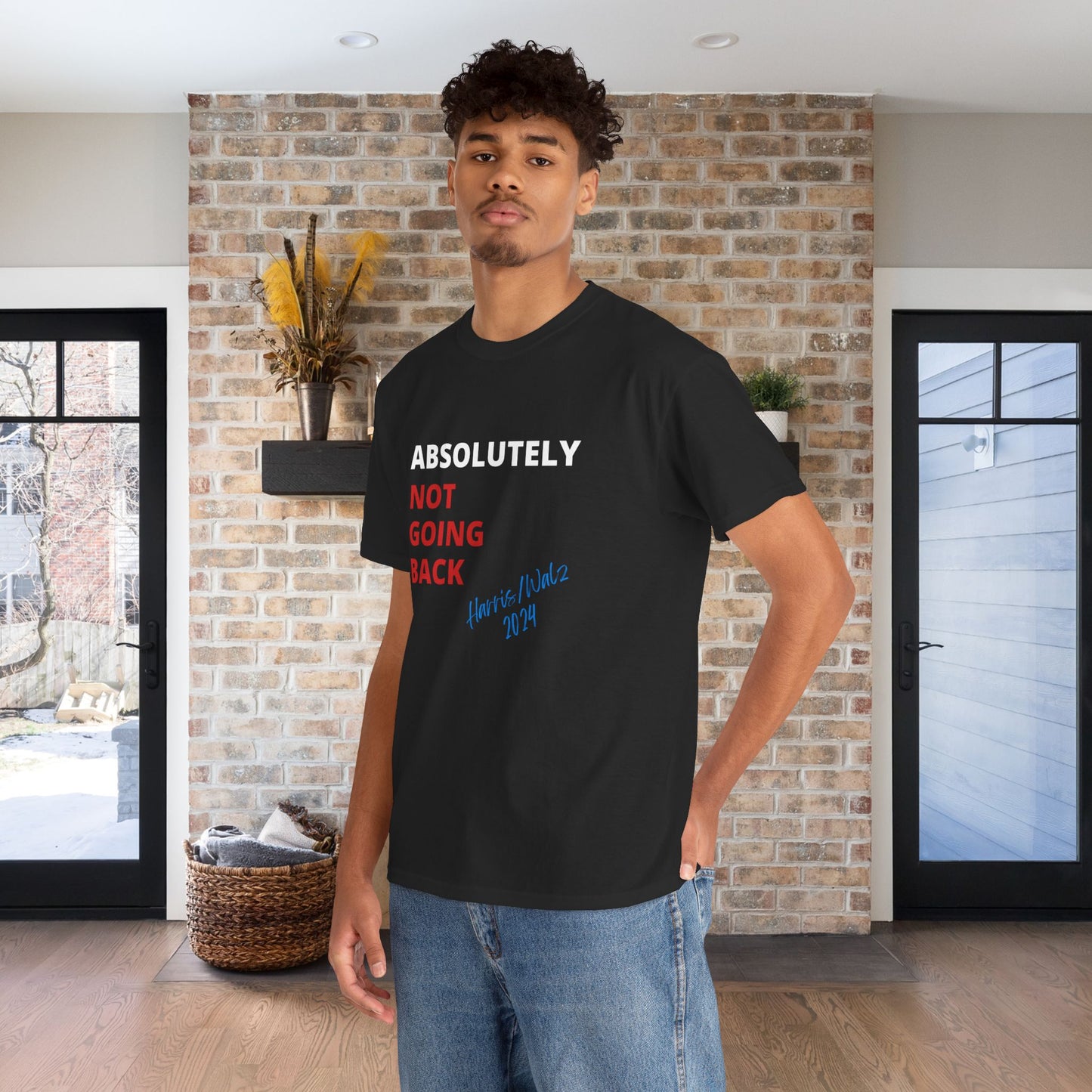 Absolutely Not Going Back Shirt- We're Not Going Back Tee-  Democrat Presidential Election T-Shirt