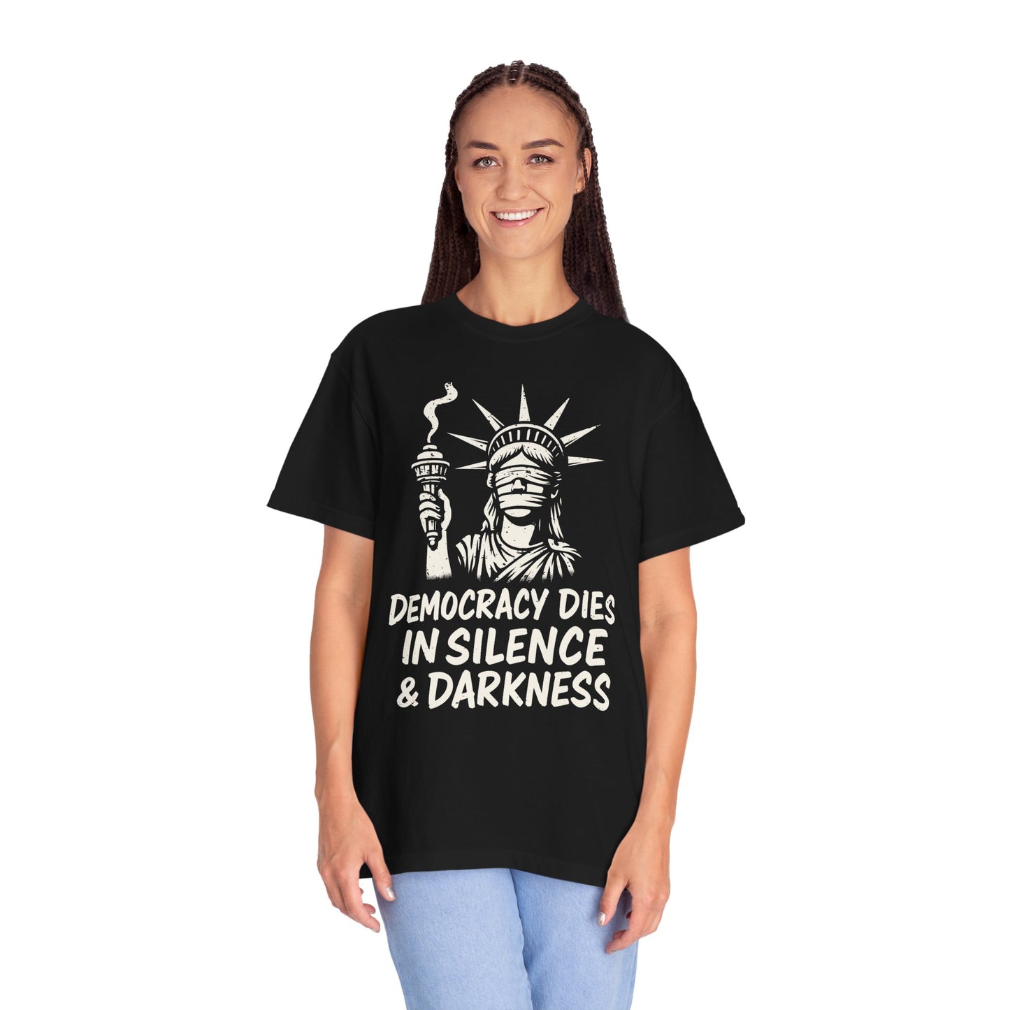 Protest Shirt Extinguished Liberty Tee Social Justice T-Shirt Anti-Trump Merch Comfort Colors Anti-Fascism Resistance Gear Protest Apparel