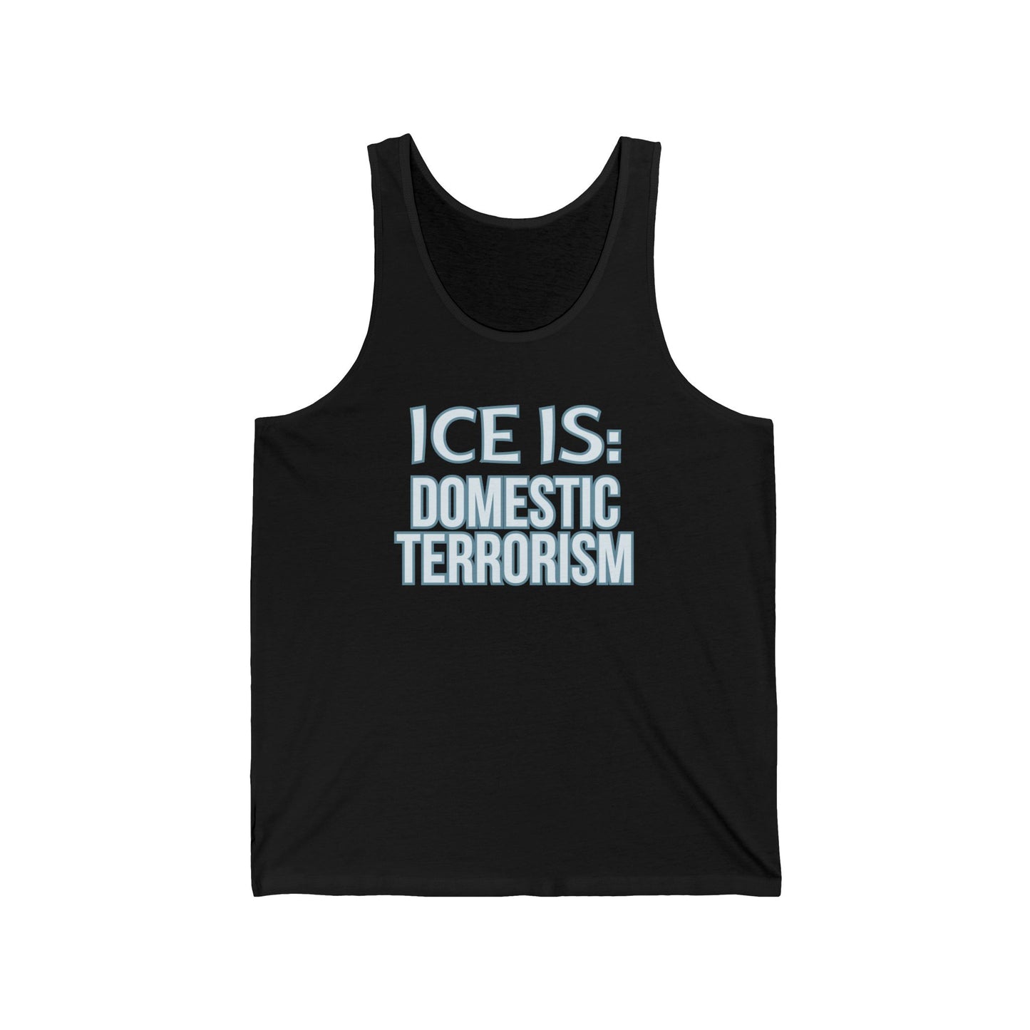 Abolish Ice-Is Shirt Protest Tank Top Foxtrot Delta Tango F*ck Donald Trump Social Justice Anti-Fascism Abolish Icestapo Sleeveless Cotton