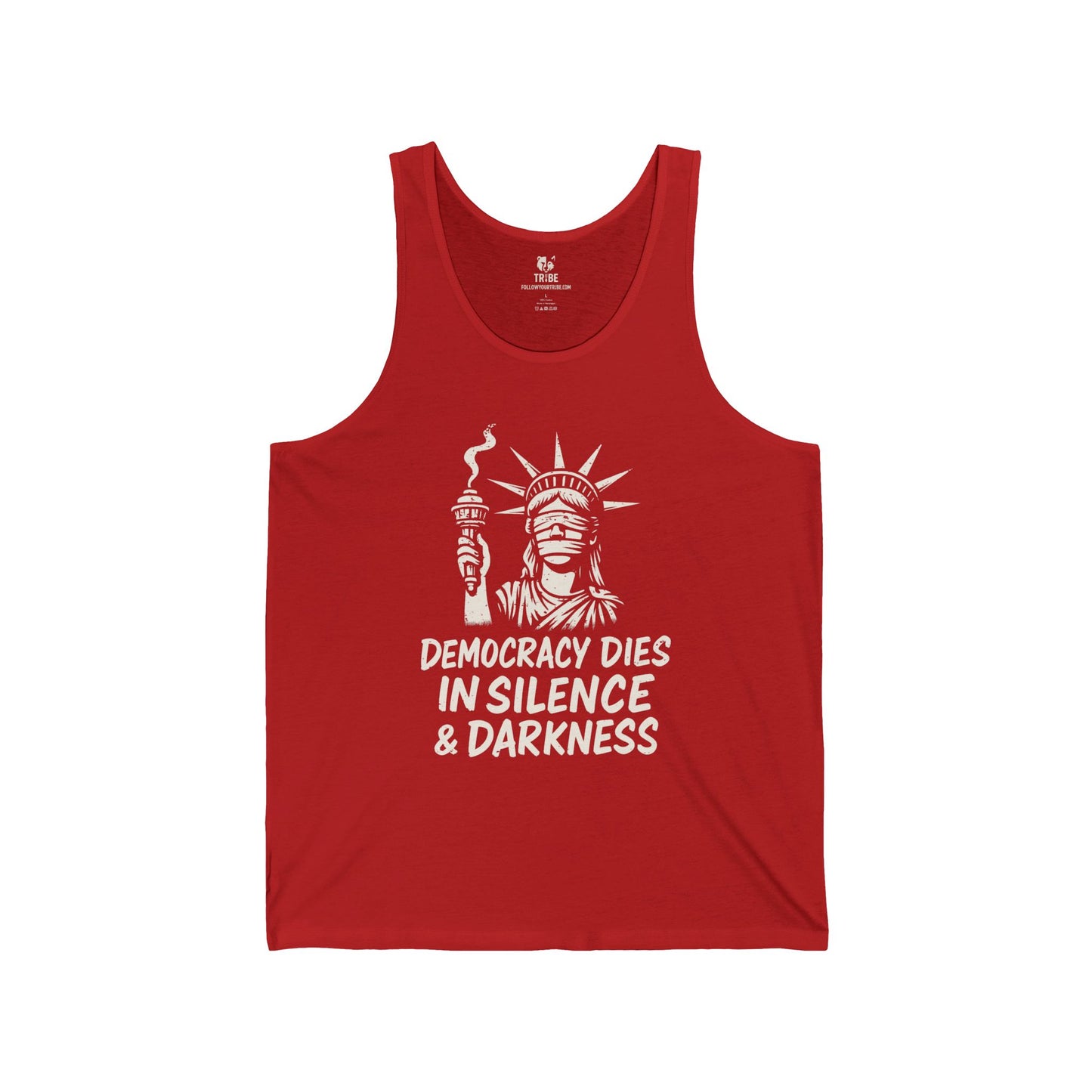 Protest Tank Top Extinguished Liberty Tee Social Justice Shirt Anti-Trump Merch Anti-Fascism Gear Resistance Tank Top Democrat Apparel