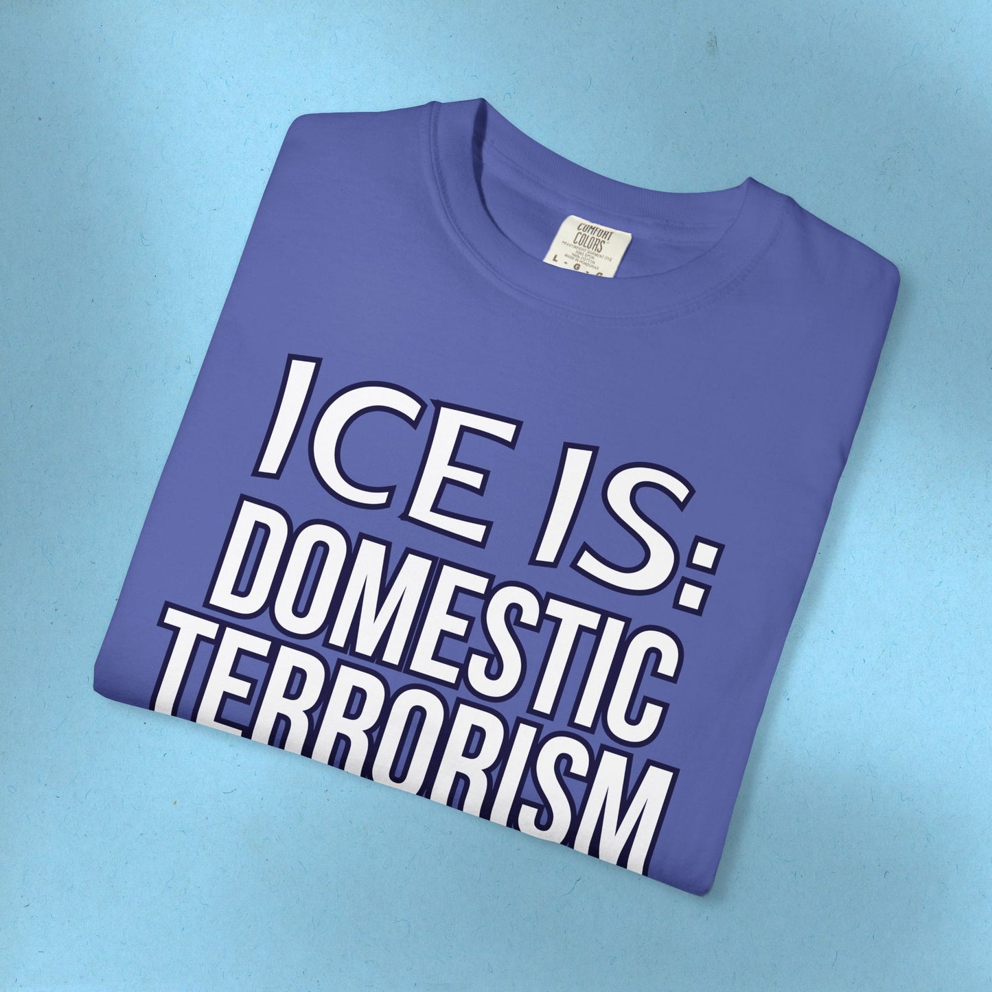 Abolish IceI-Is Tee Protest Shirt Foxtrot Delta Tango Fck Donald Trump Anti-Fascism Abolish ICE Gestapo Comfort Colors Cotton Tshirt