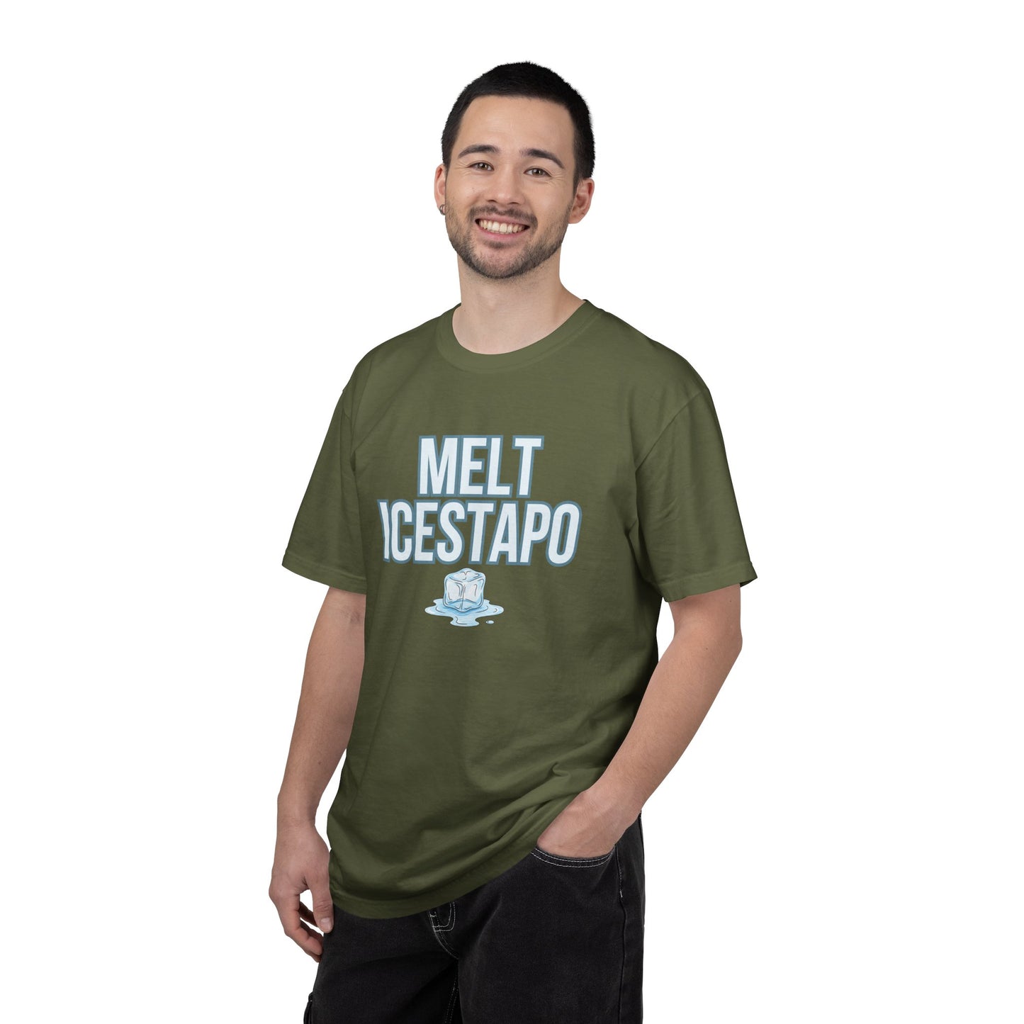 MELT ICESTAPO Tee Protest Shirt Foxtrot Delta Tango Fck Donald Trump Anti-Fascism Abolish ICE Gestapo Comfort Colors Ring-Spun Cotton Tshirt