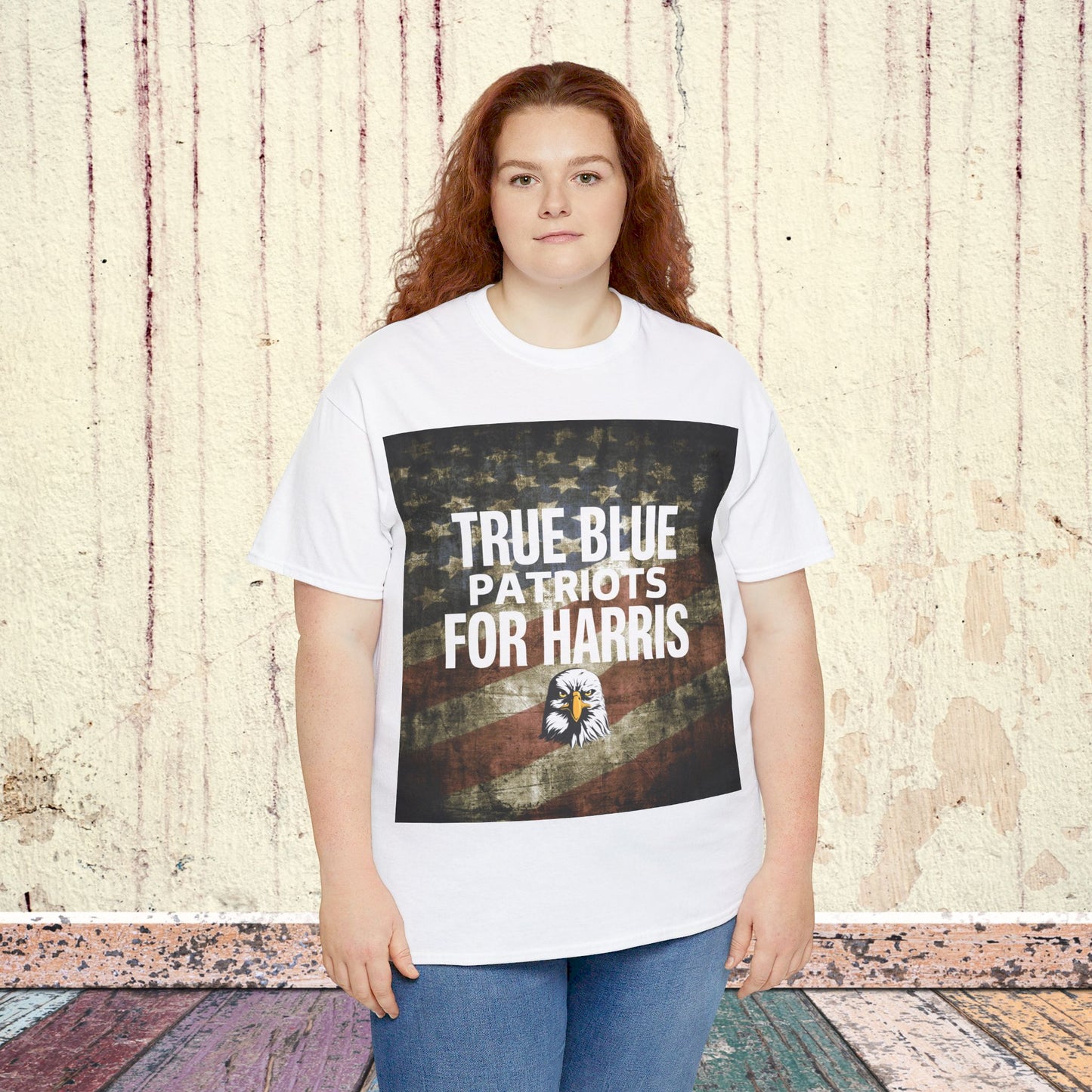 True Blue Patriots for Harris Shirt- Save Democracy Tee- Democrat Presidential Election T-Shirt