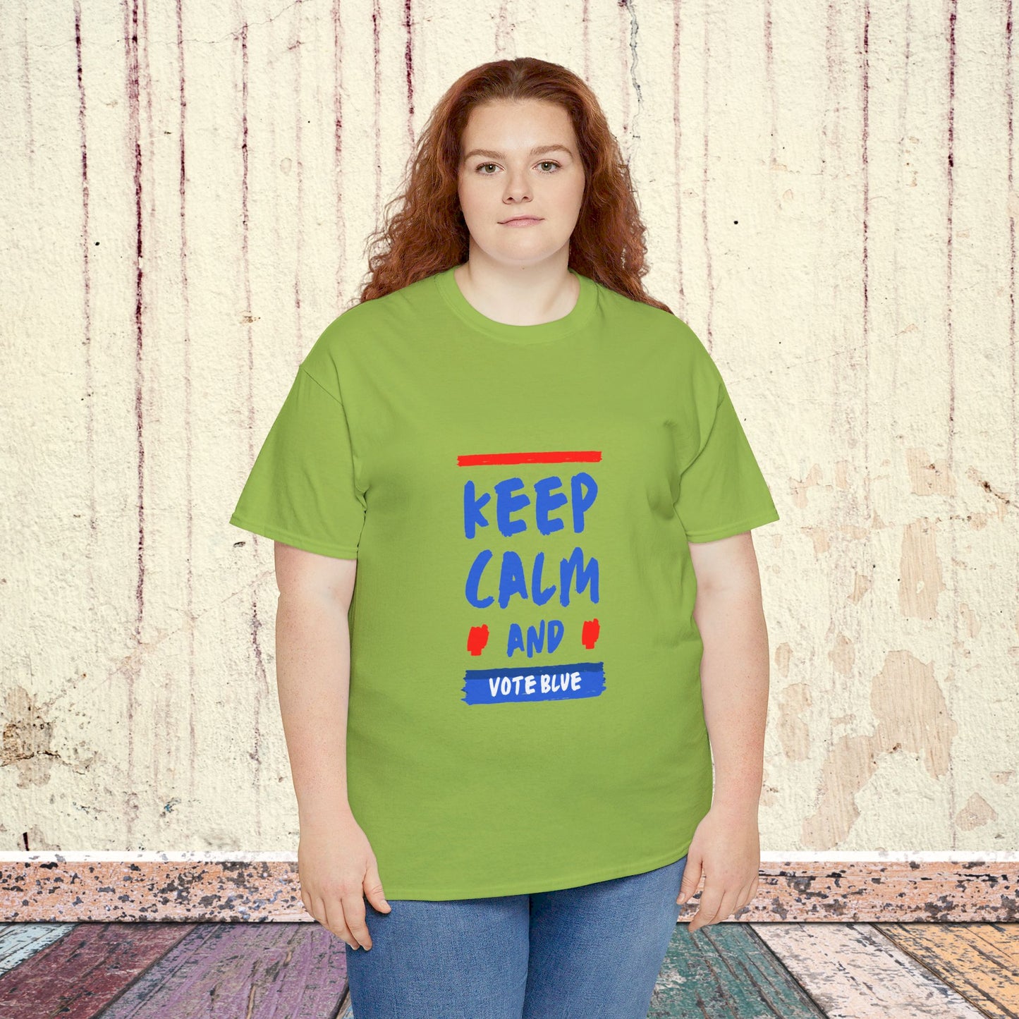 Keep Calm and Vote Blue Shirt- Save Democracy Tee- Democrat Presidential Election T-Shirt